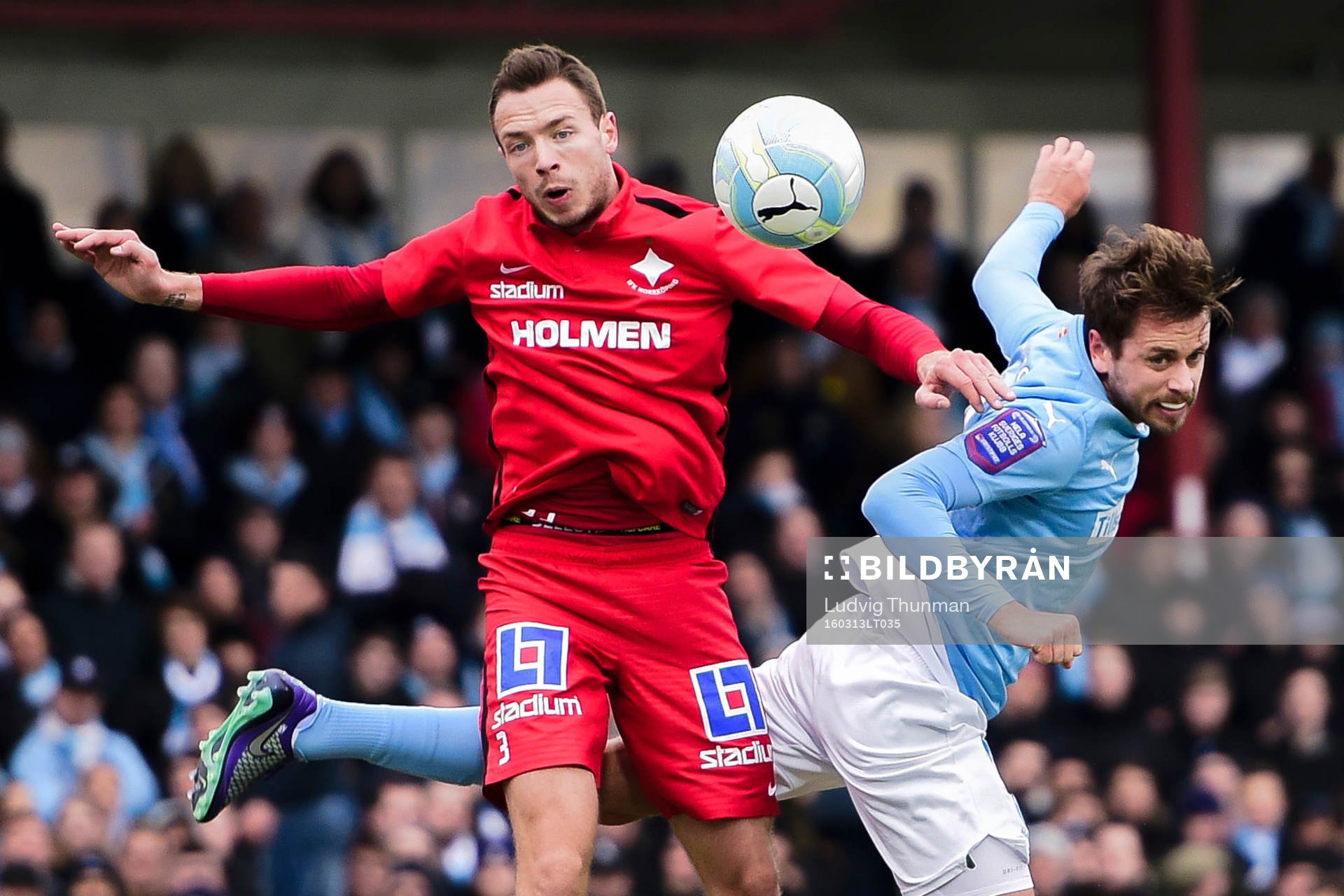Norrköpings Jón Gudni Fjóluson och Malmö FFs Kári