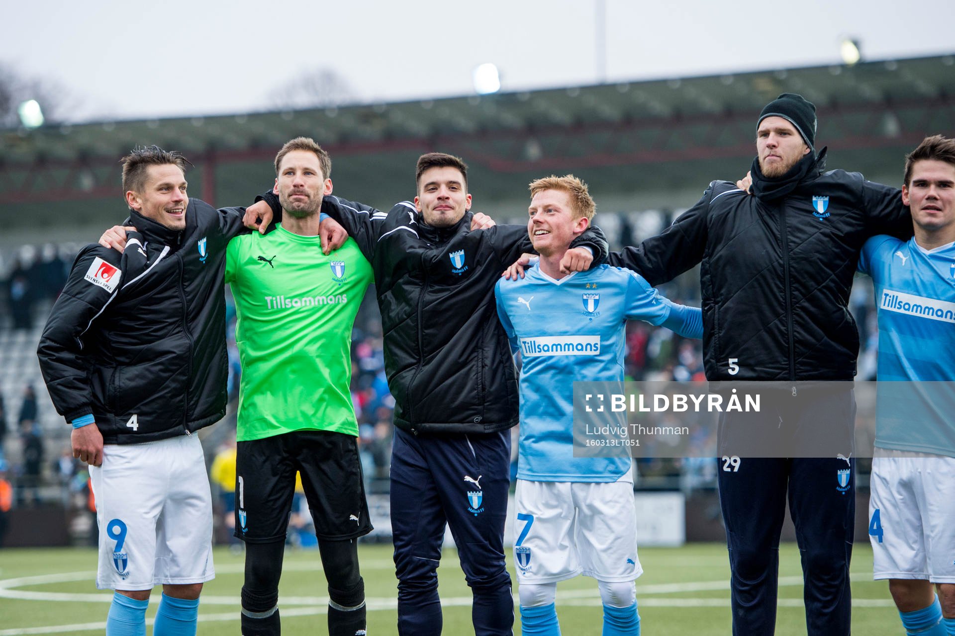 Malmö FFs Markus Rosenberg, målvakt Johan Wiland,