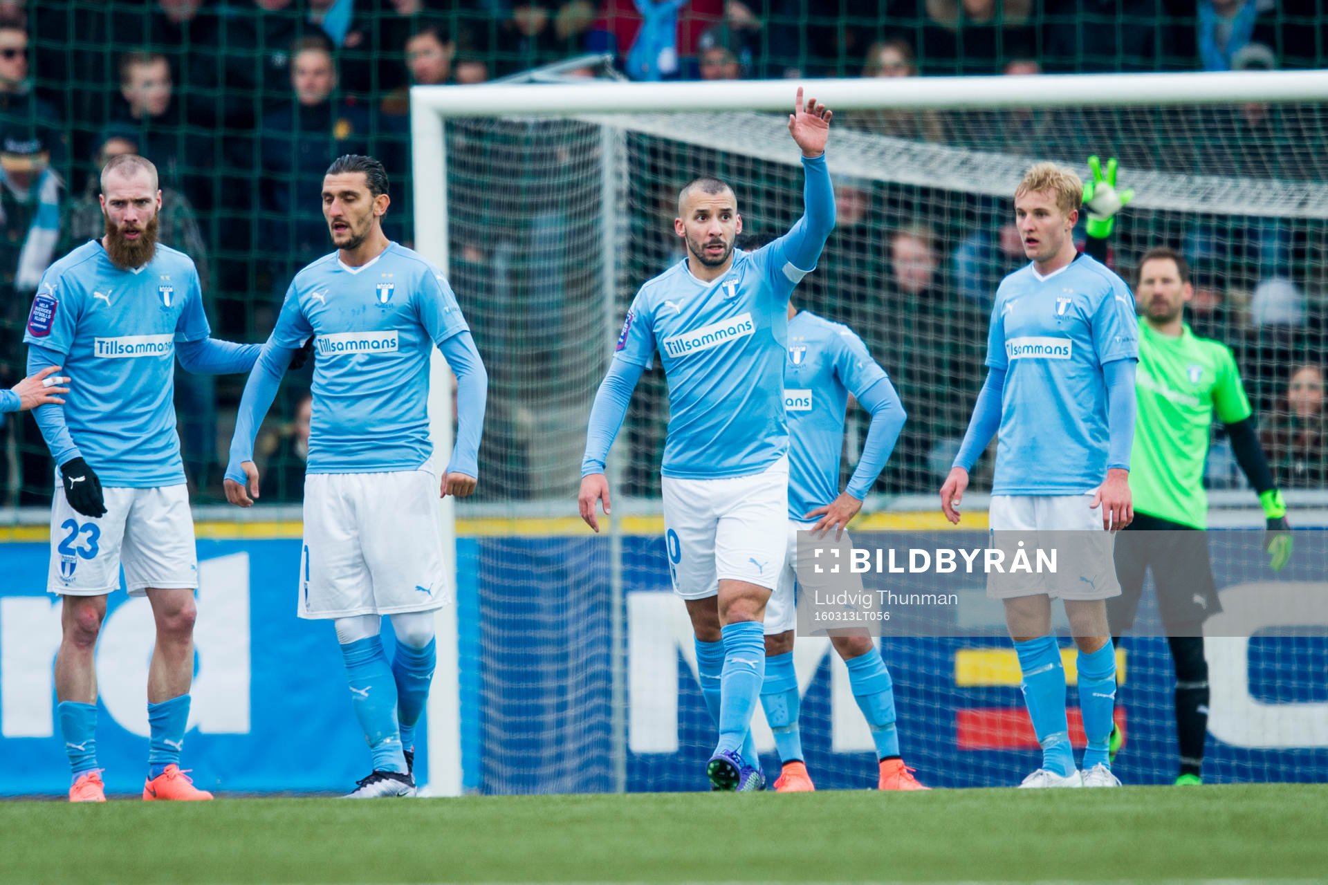 Malmö FFs Jo Inge Berget, Agon Mehmeti, Magnus Wolff