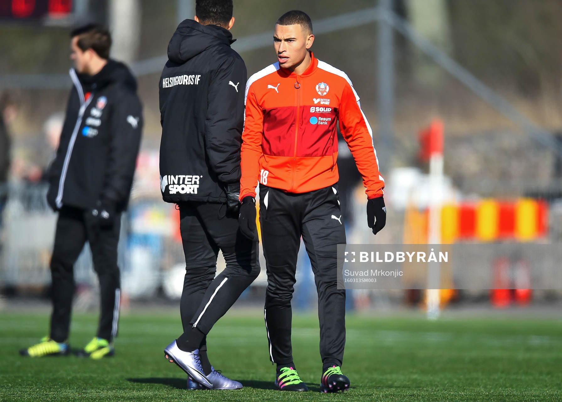 Helsingborgs Jordan Larsson före kvartsfinalen i Svenska