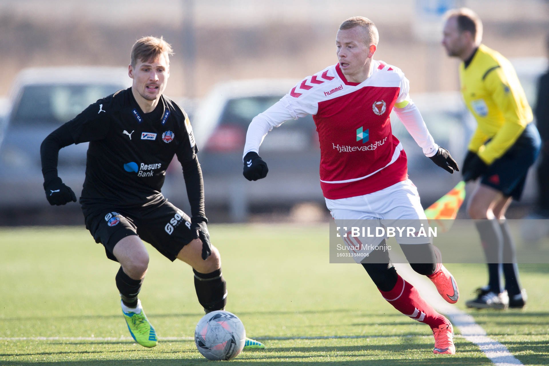 Kalmars Tobias Eriksson och Helsingborgs Martin Christensen