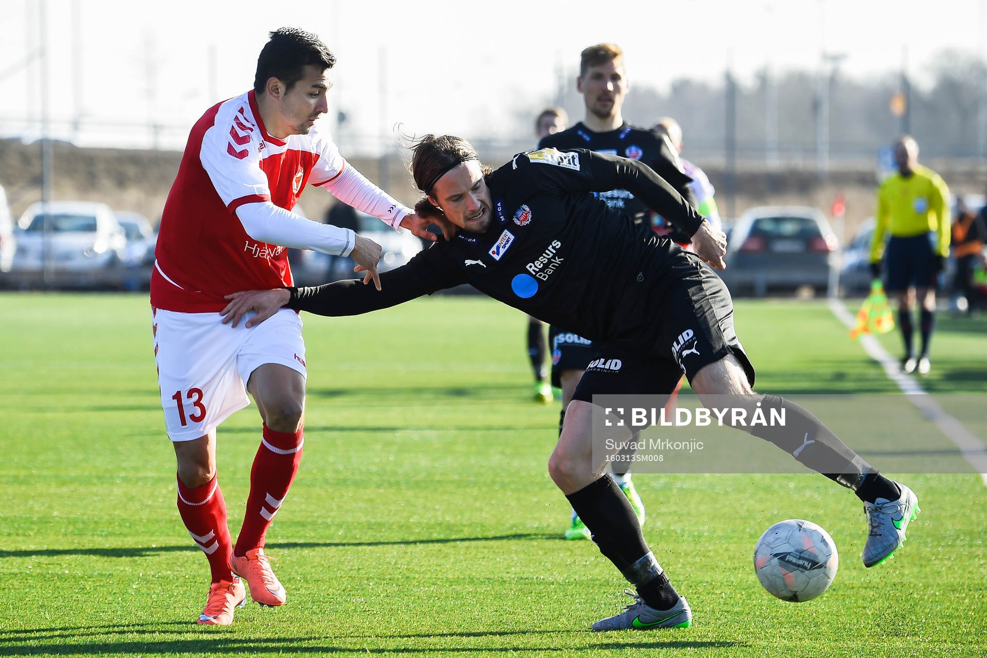 Helsingborgs Linus Hallenius och Kalmars Emin Nouri