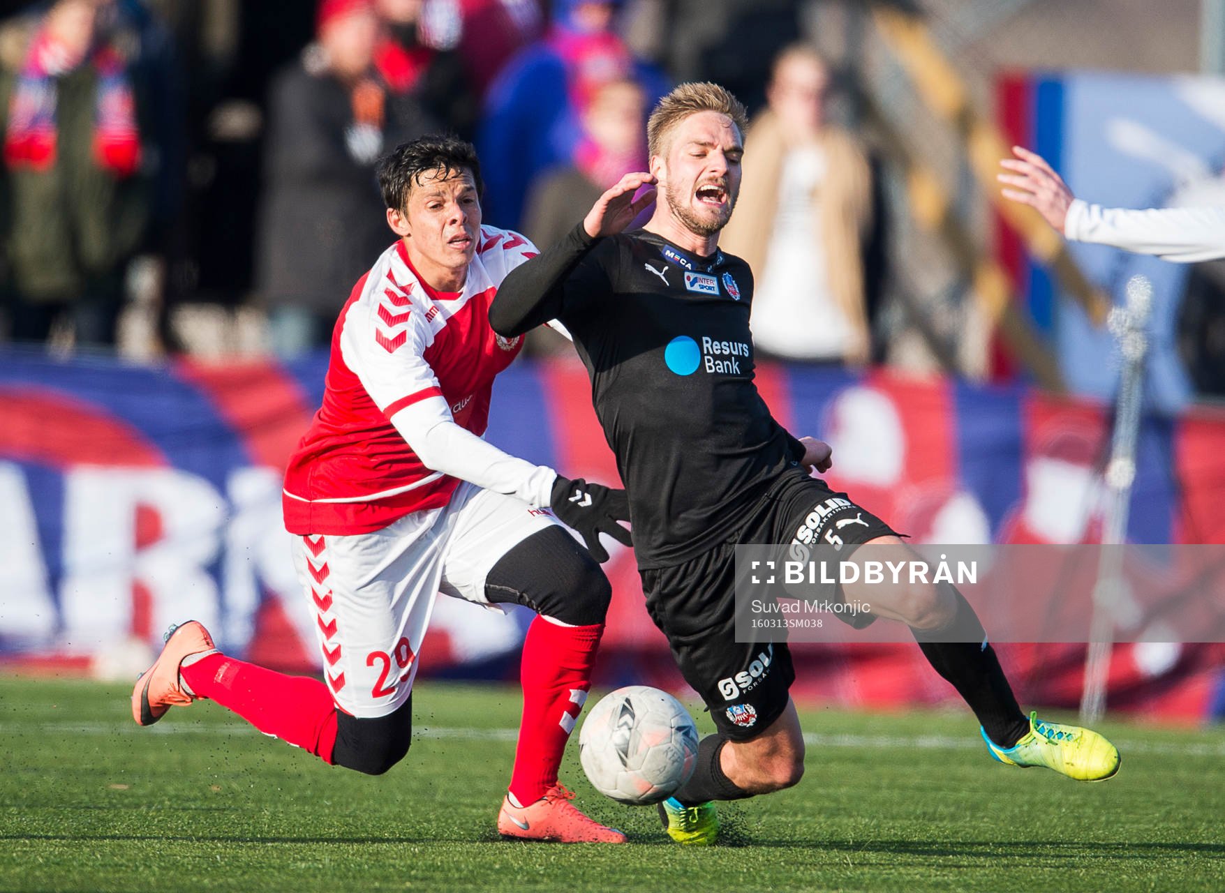 Kalmars Romário Pereira Sipião och Helsingborgs Johan