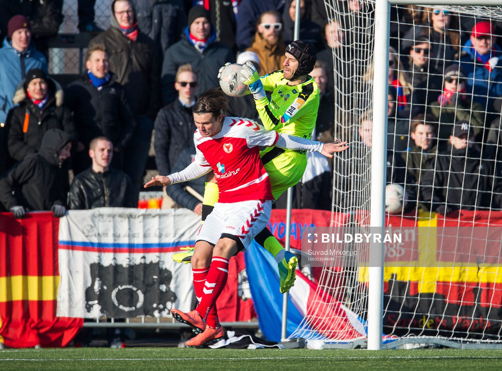 Kalmars Marcus Antonsson och Helsingborgs målvakt Matt