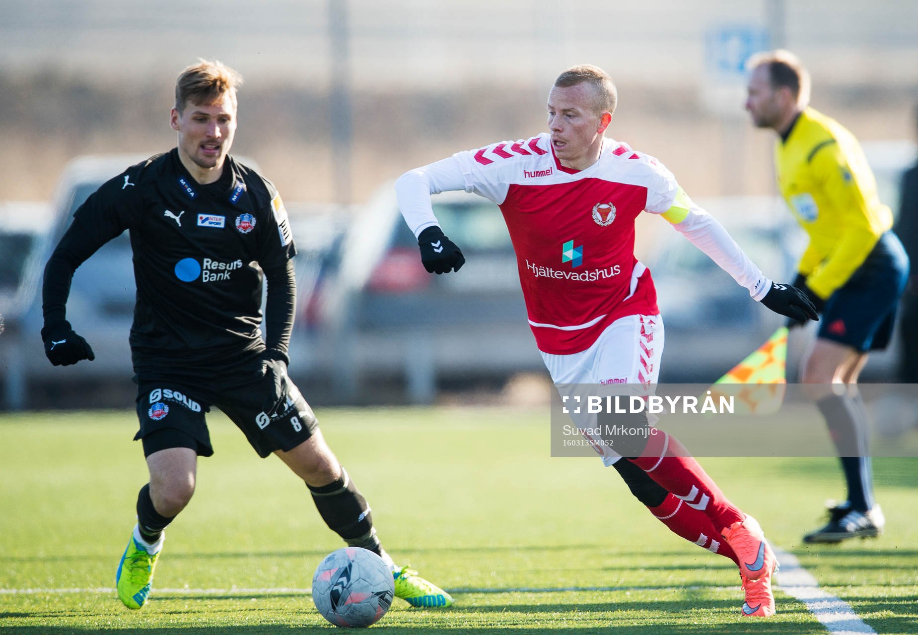 Kalmars Tobias Eriksson och Helsingborgs Martin Christensen