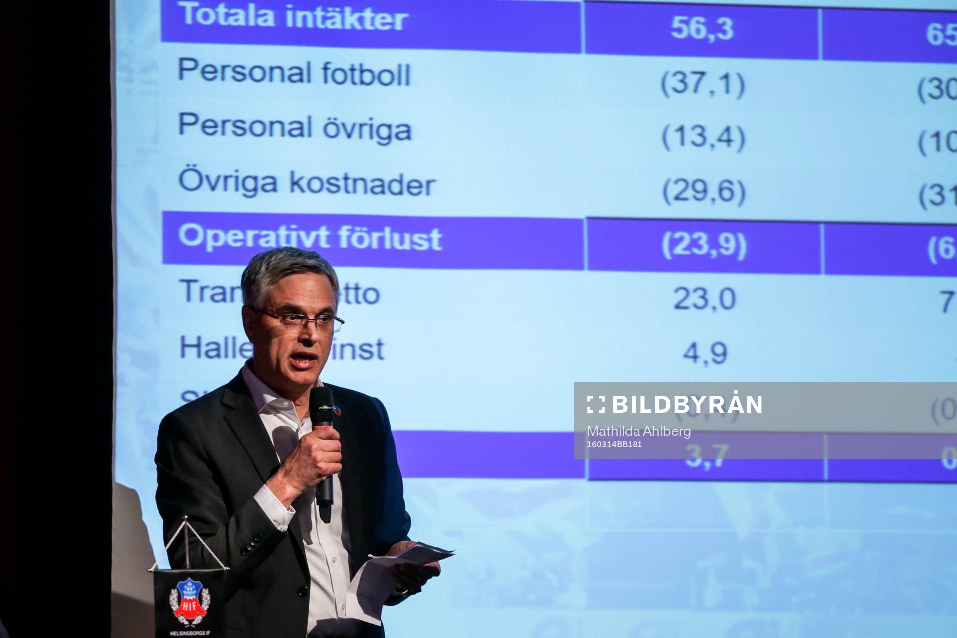 Förre klubbdirektören David Brodetsky redovisar ekonomin