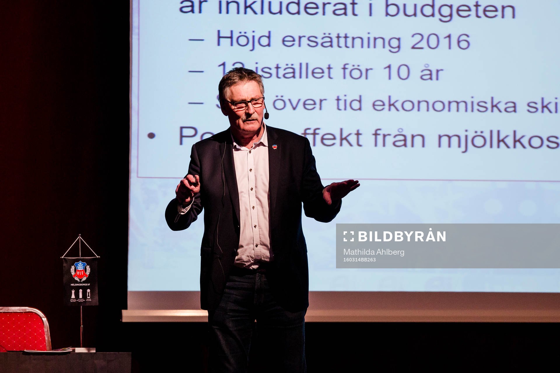 Helsingborg IFs ordförande Sten-Åke Tjärnlund i