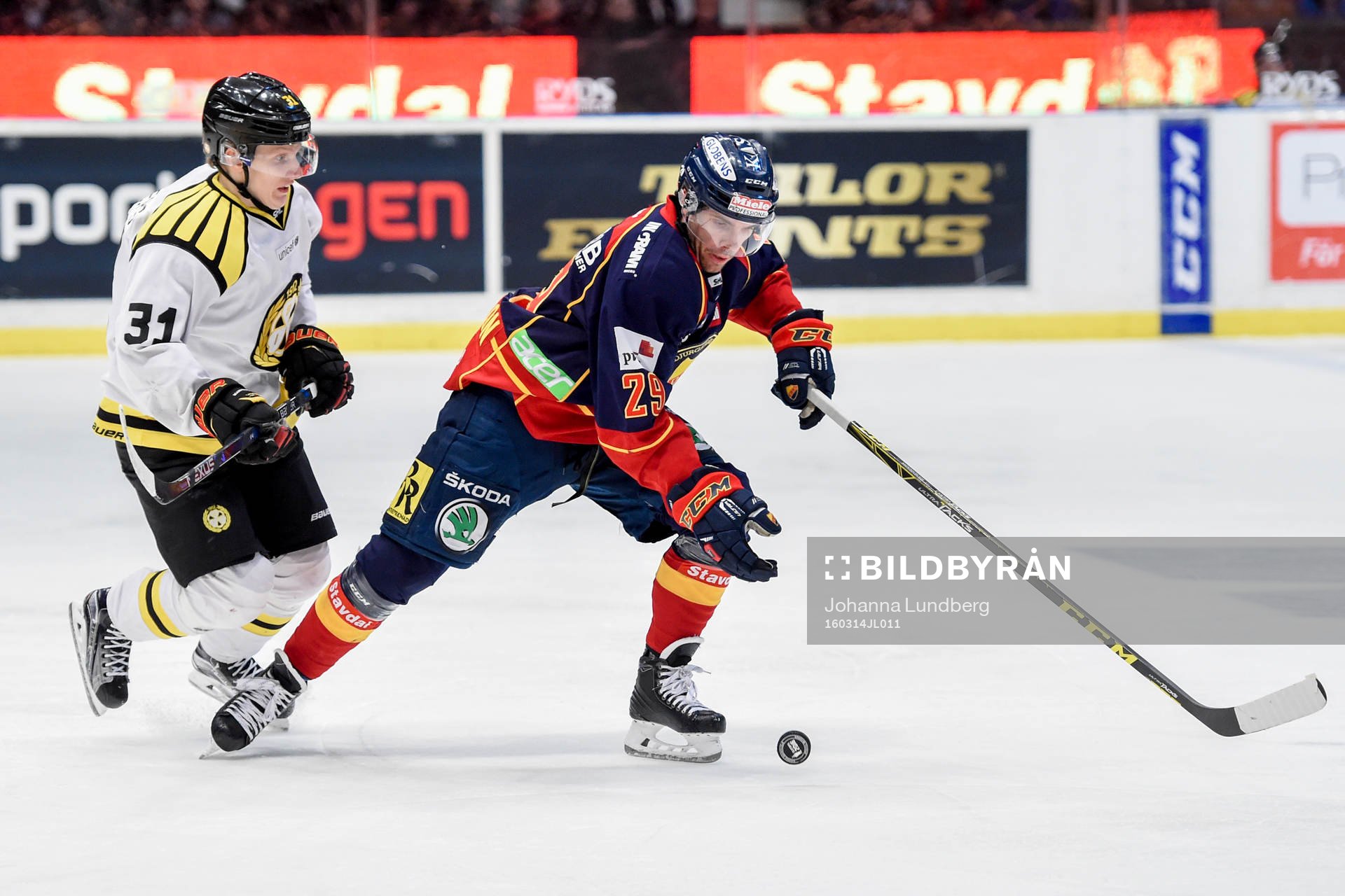 Brynäs Daniel Mannberg och Djurgårdens Matt Anderson