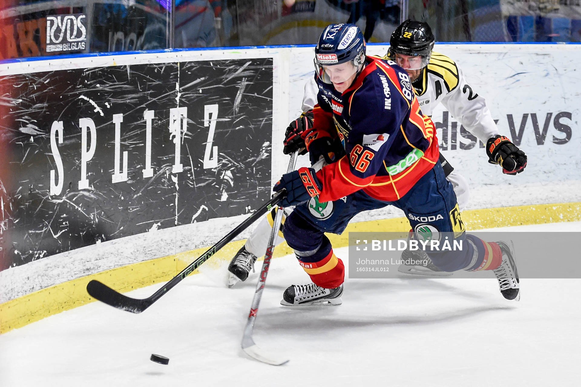 Djurgårdens Marcus Sörensen och Brynäs Jörgen Sundqvist