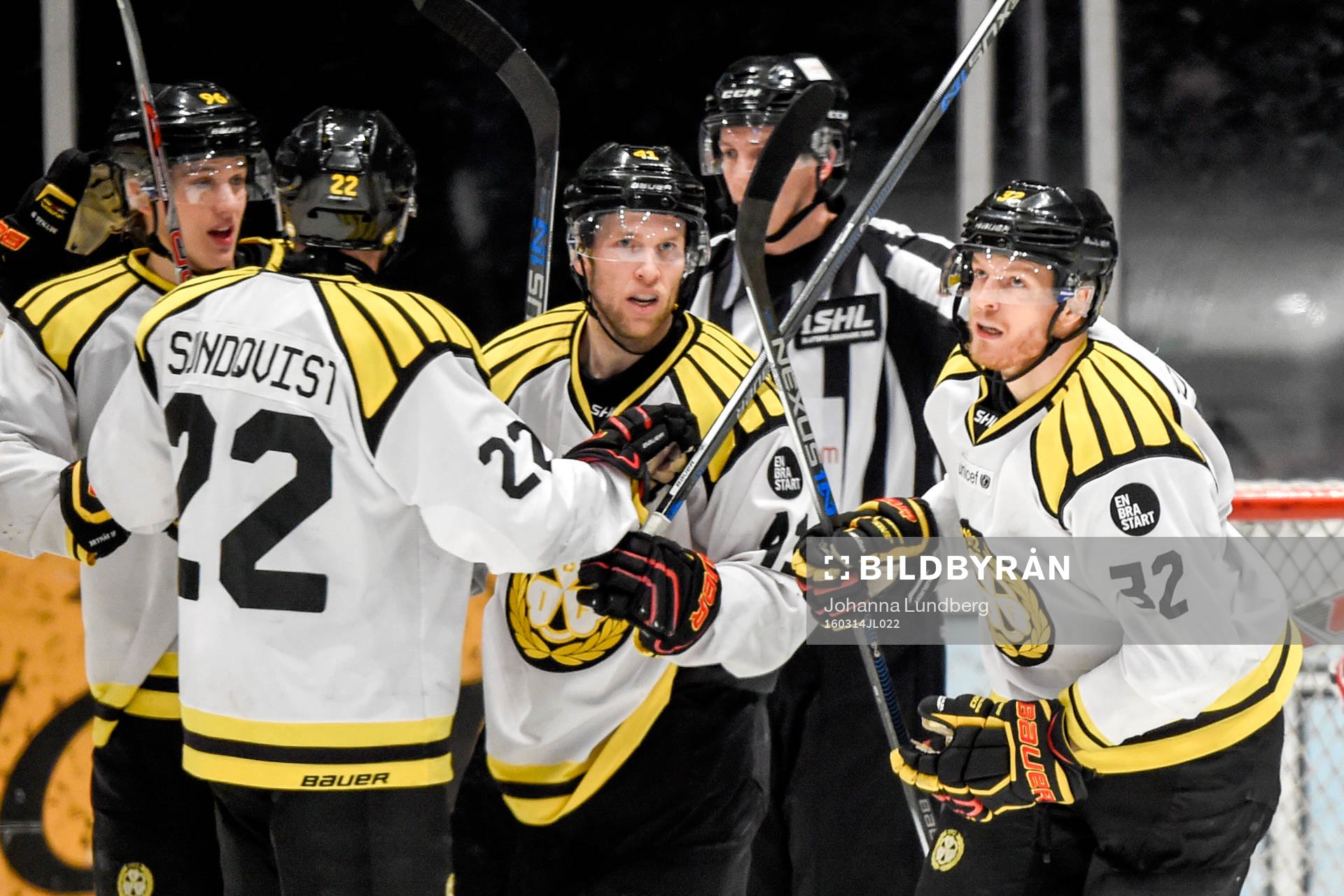 Brynäs Nick Johnson jublar