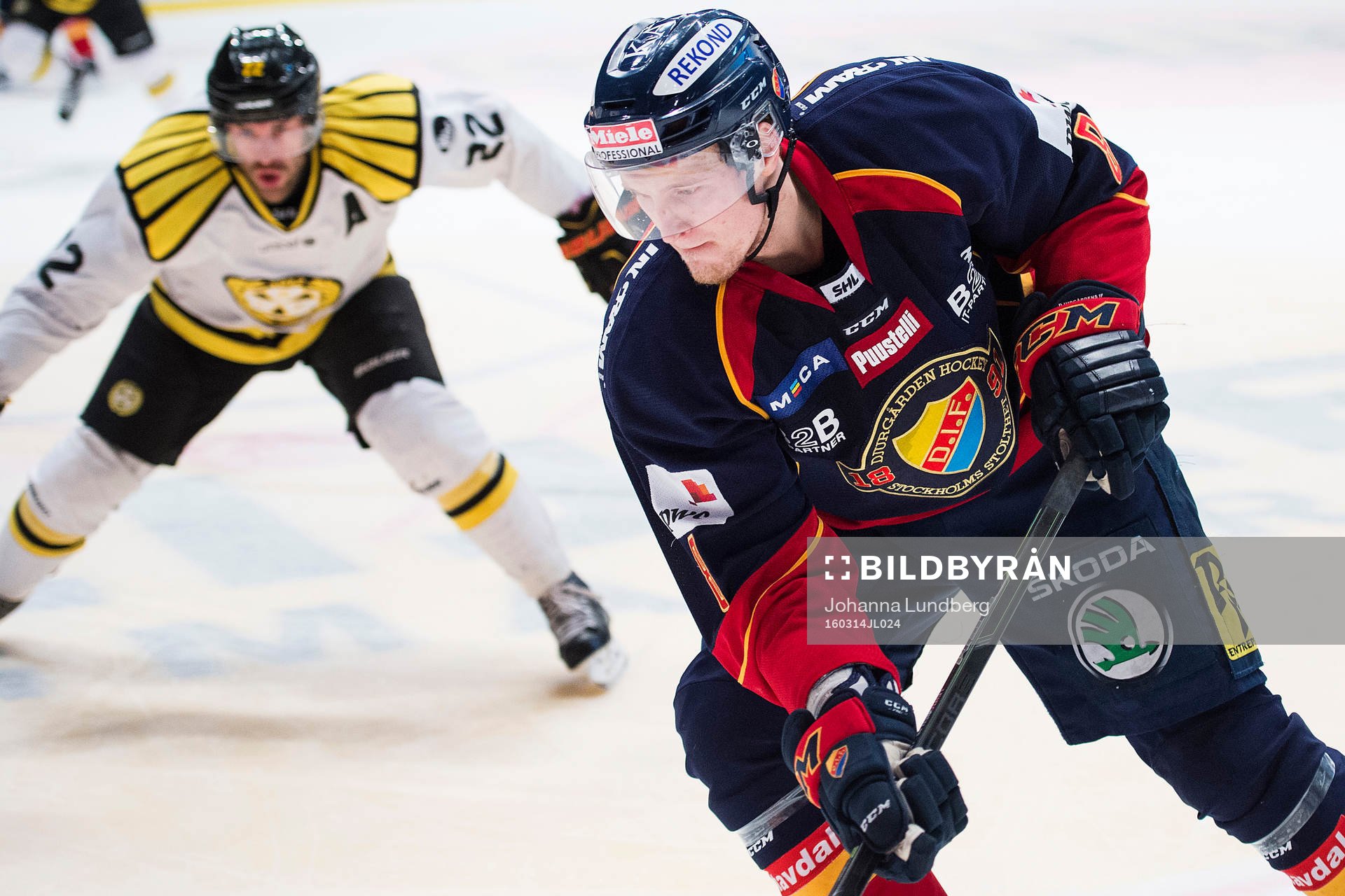 Djurgårdens Mikko Lehtonen  i åttondelsfinal 3 i