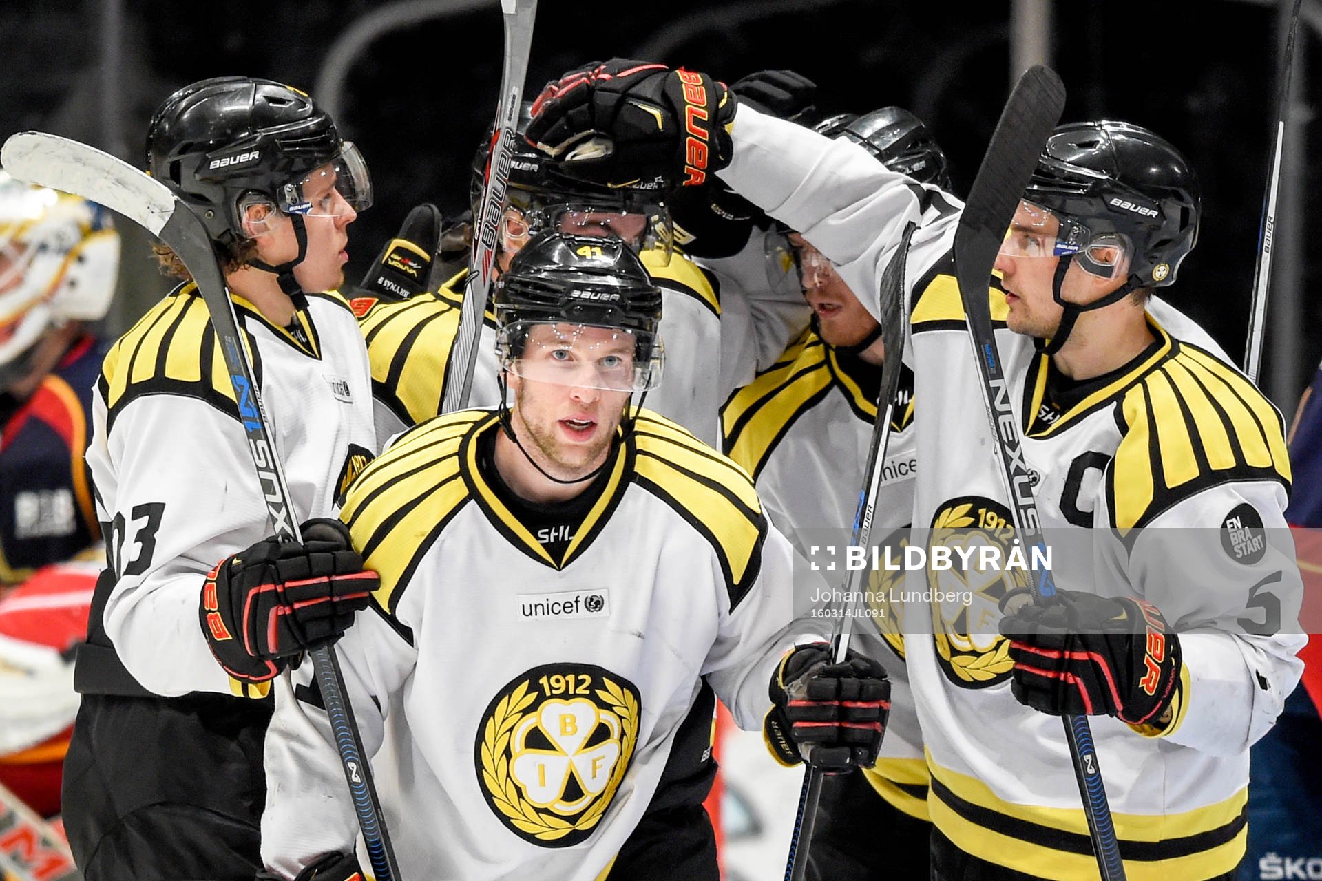 Brynäs Nick Johnson jublar