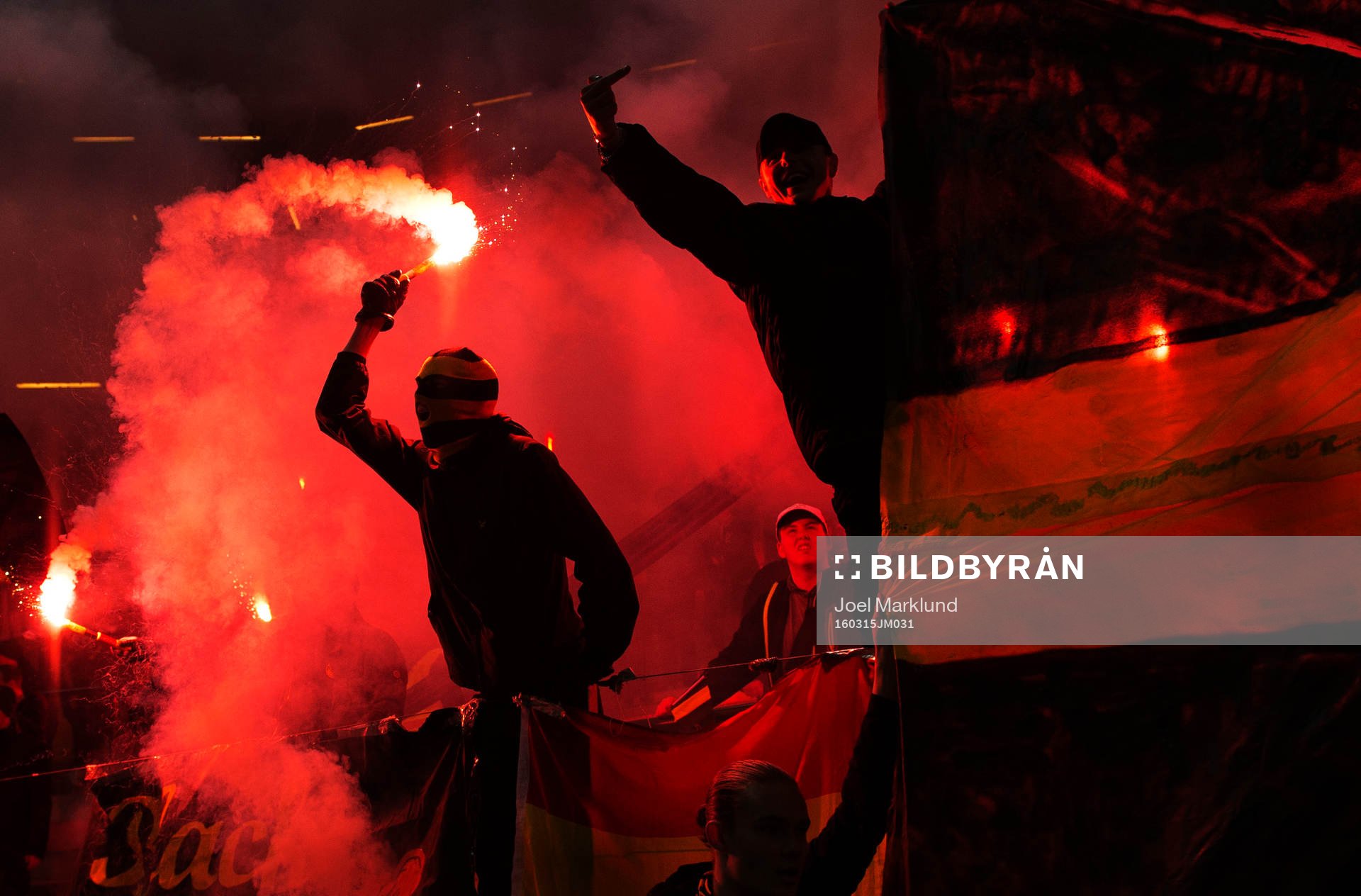 under kvartsfinalen i Svenska Cupen i fotboll mellan AIK