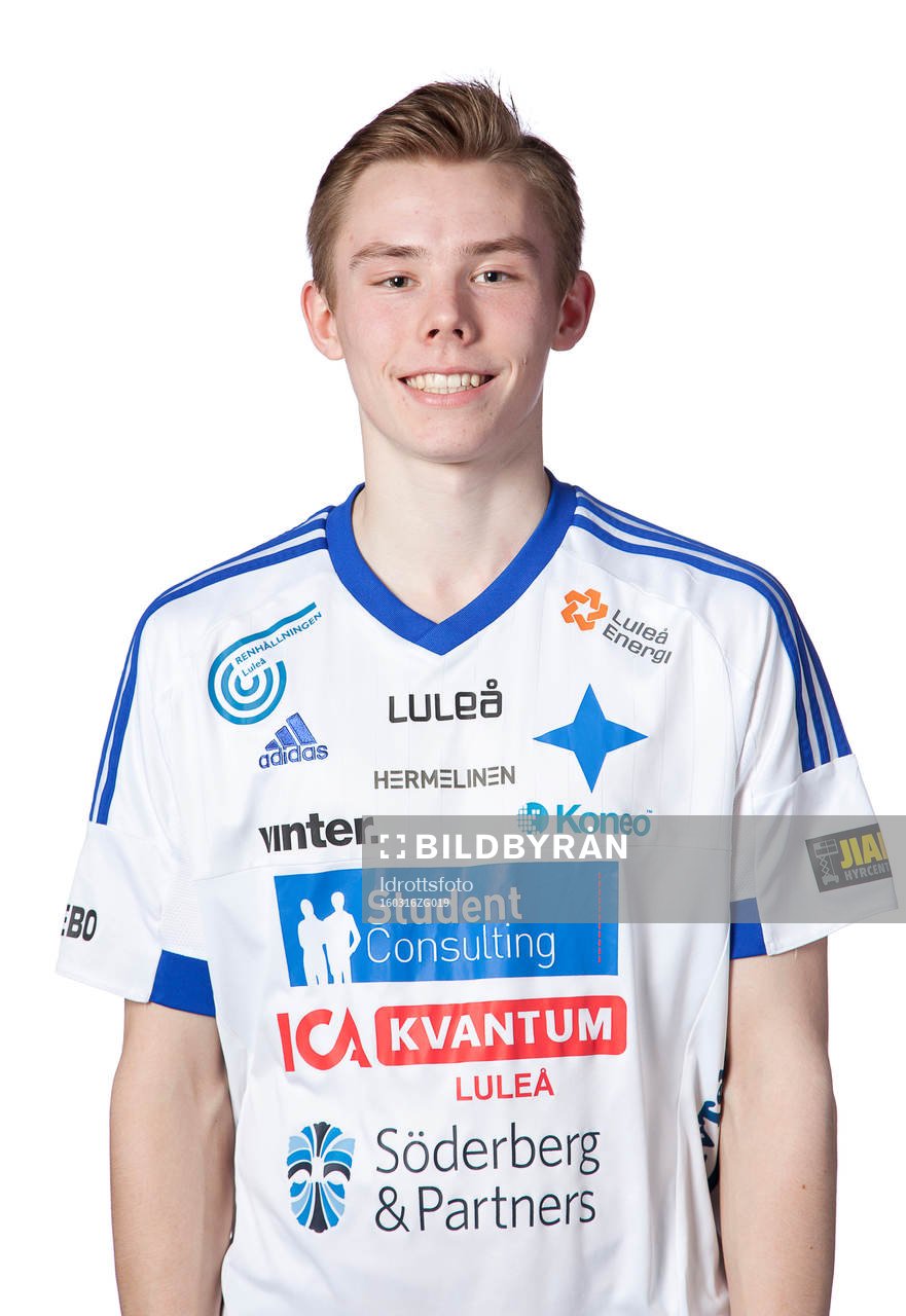 Jonatan Vikström poserar för ett porträtt den 16 mars 2016 i Luleå.