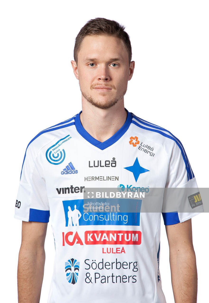 Linus Johansson poserar för ett porträtt den 16 mars 2016 i Luleå.