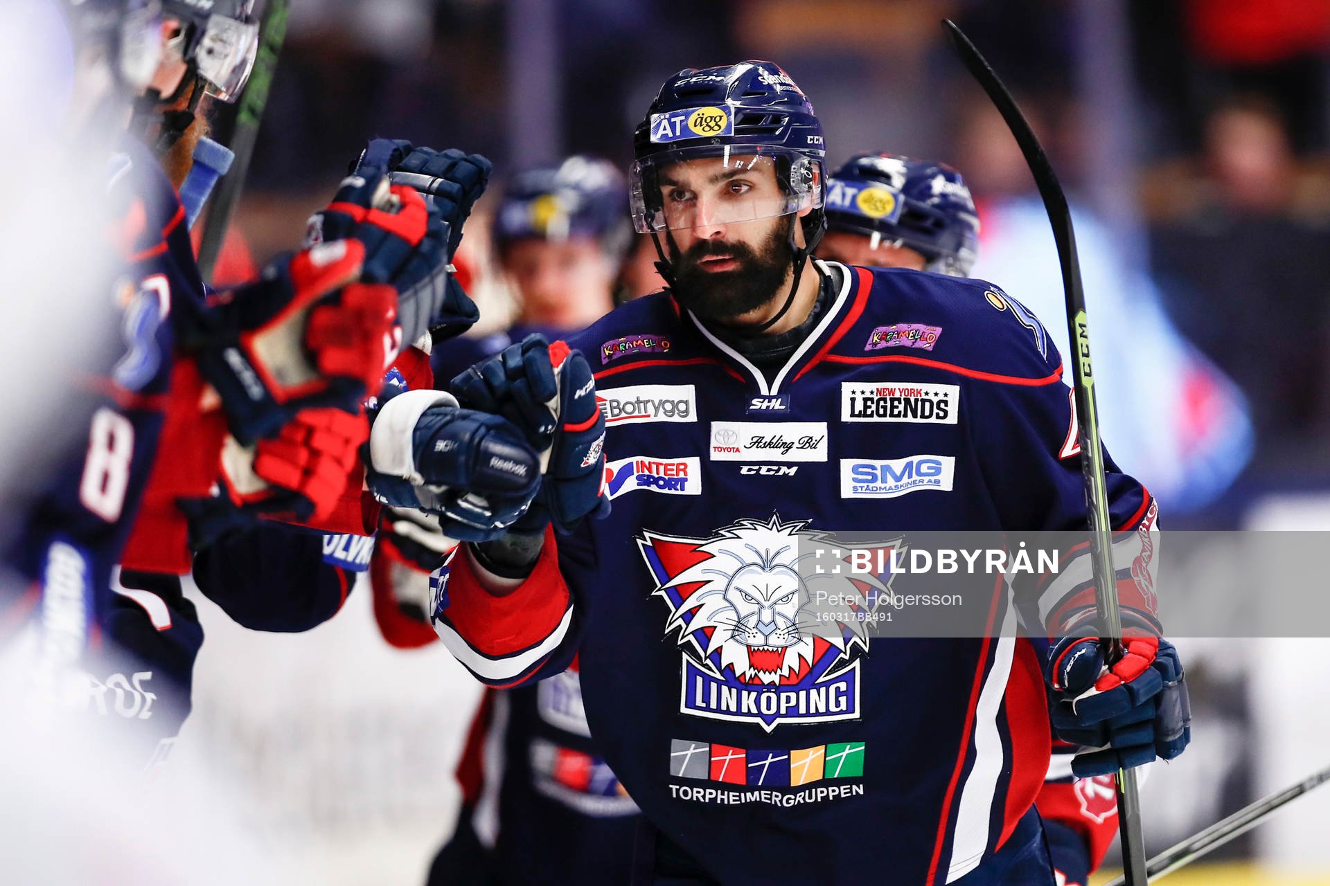 Linköpings Daniel Rahimi jublar