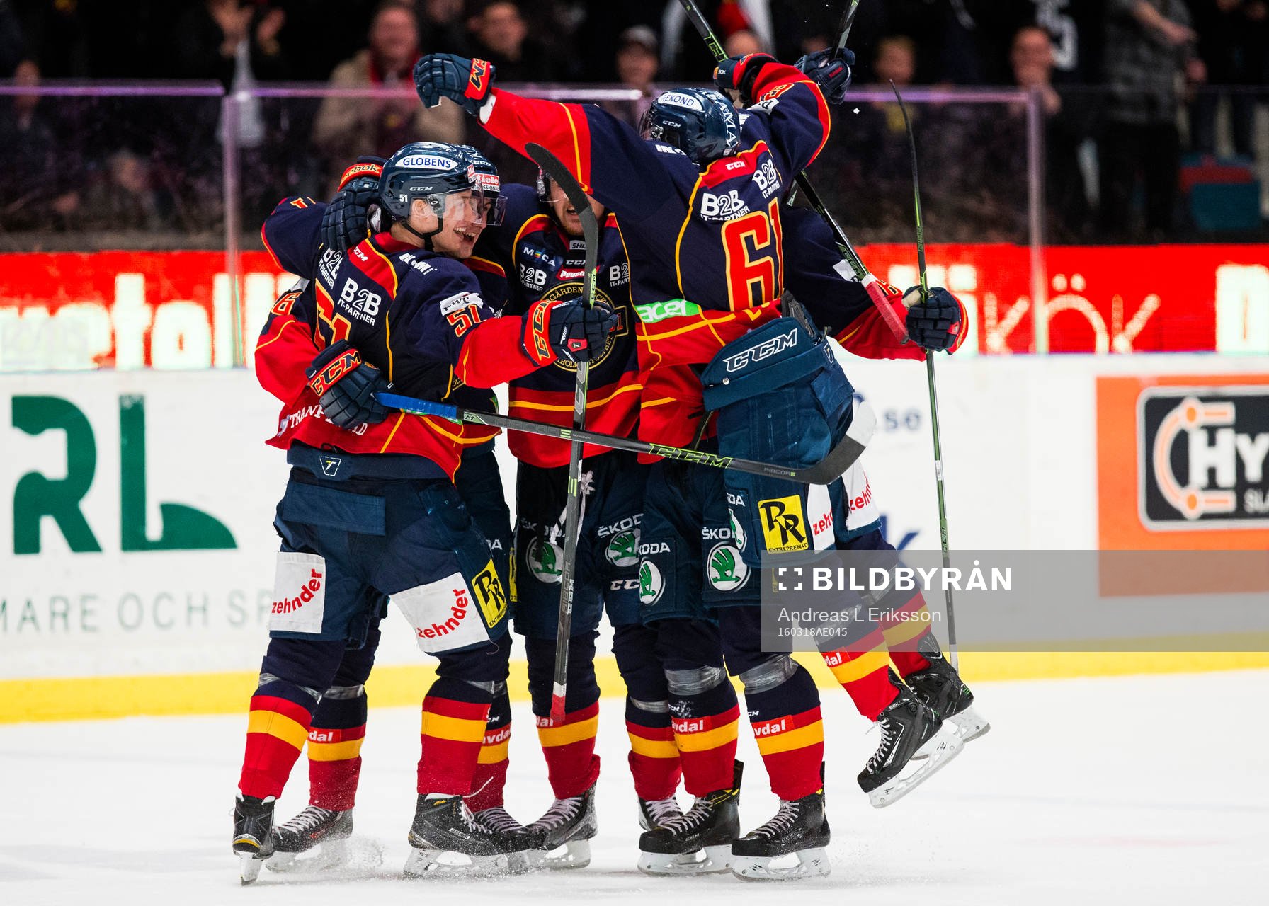 Djurgårdens Robin Alvarez, Daniel Brodin och Markus Ljungh