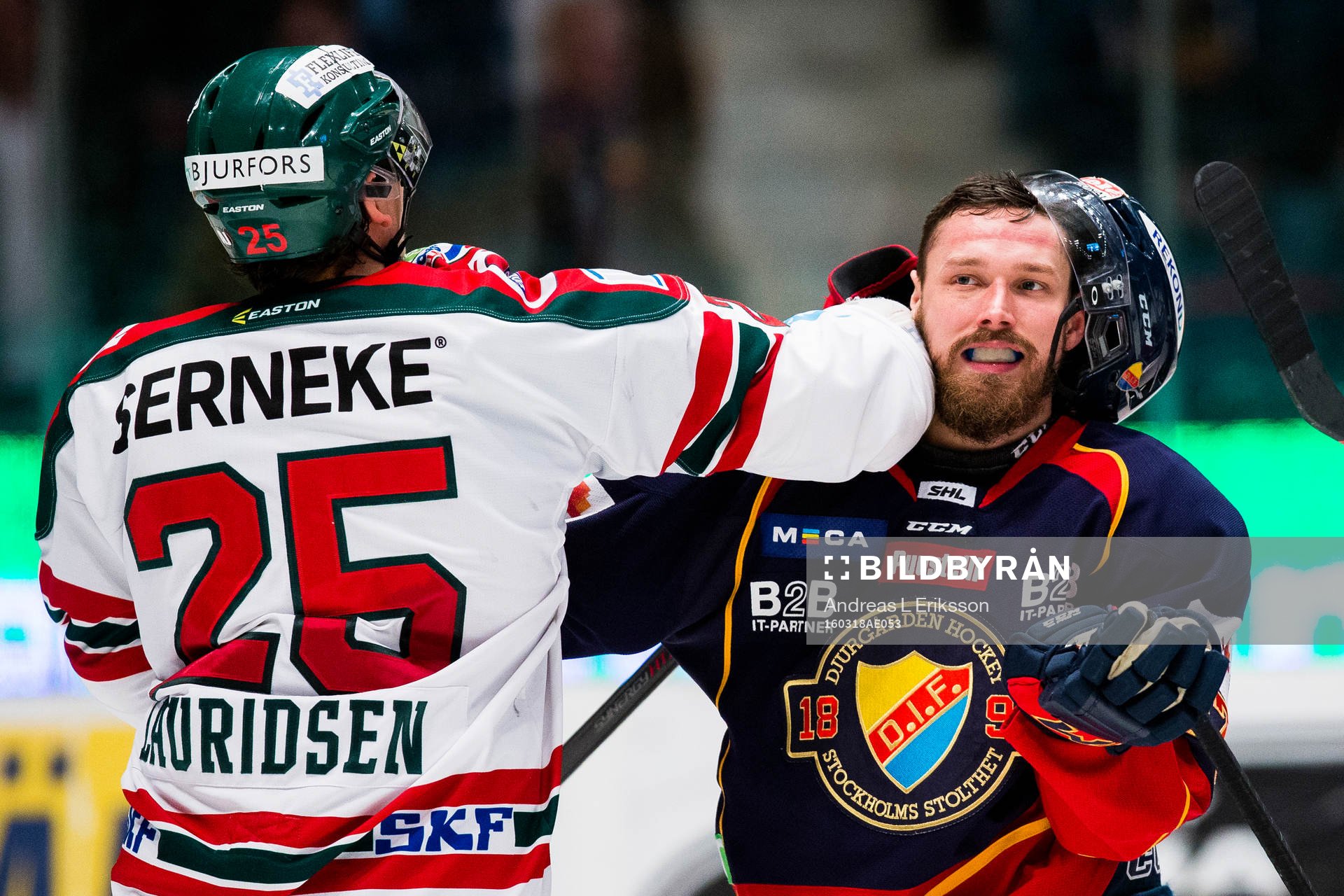 Frölundas Oliver Lauridsen och Djurgårdens Mikael Ahlén