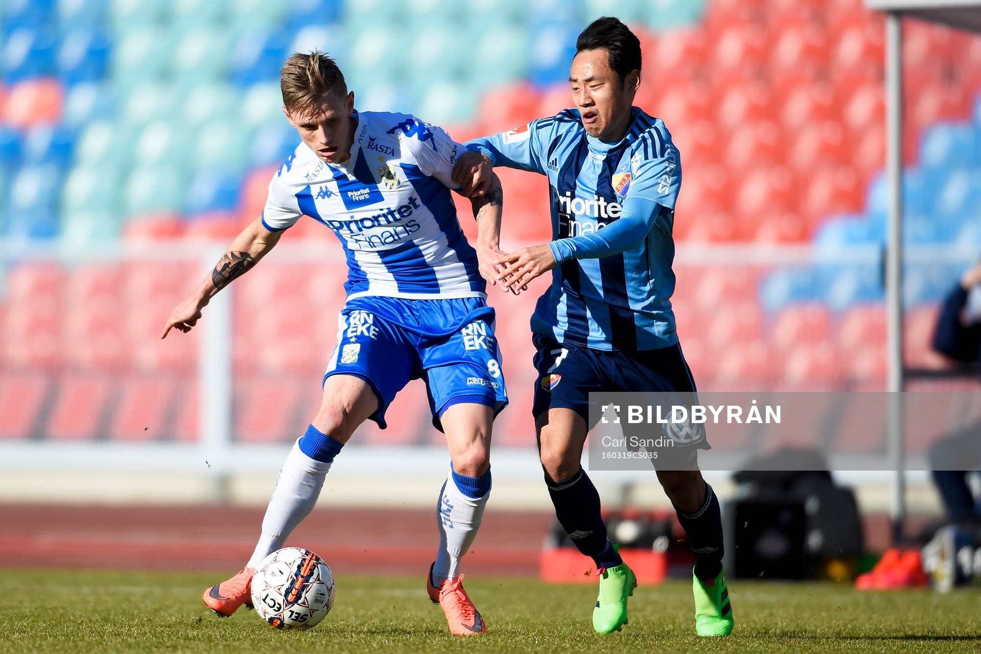 IFK Göteborgs Sören Rieks och Djurgårdens Seon-Min Moon