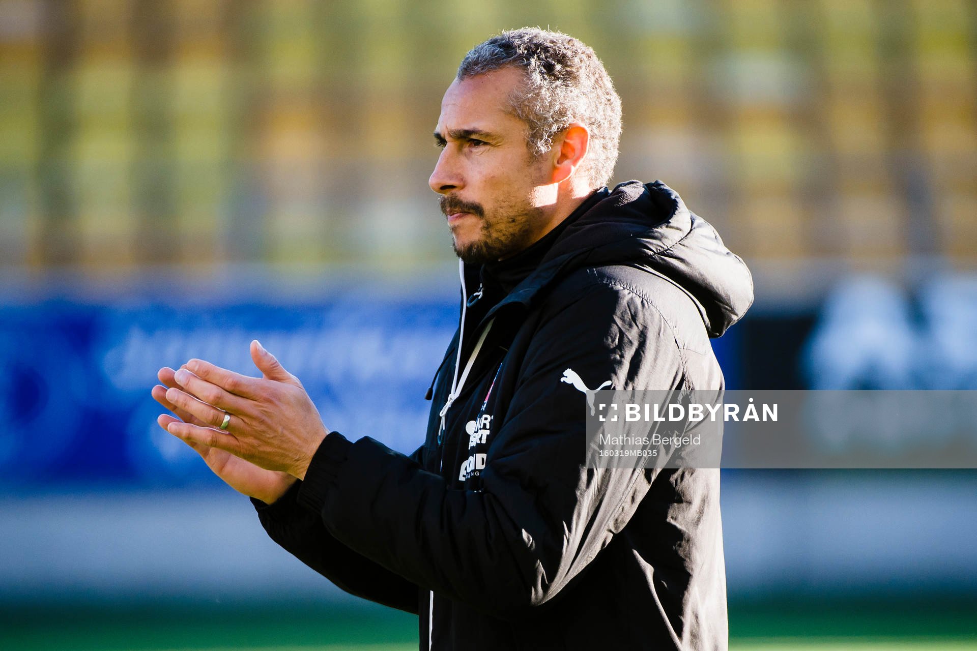 Helsingborgs manager Henrik Larsson efter en träningsmatch i fotboll mellan Elfsborg och Helsingborg den 19 mars 2016 i Borås.