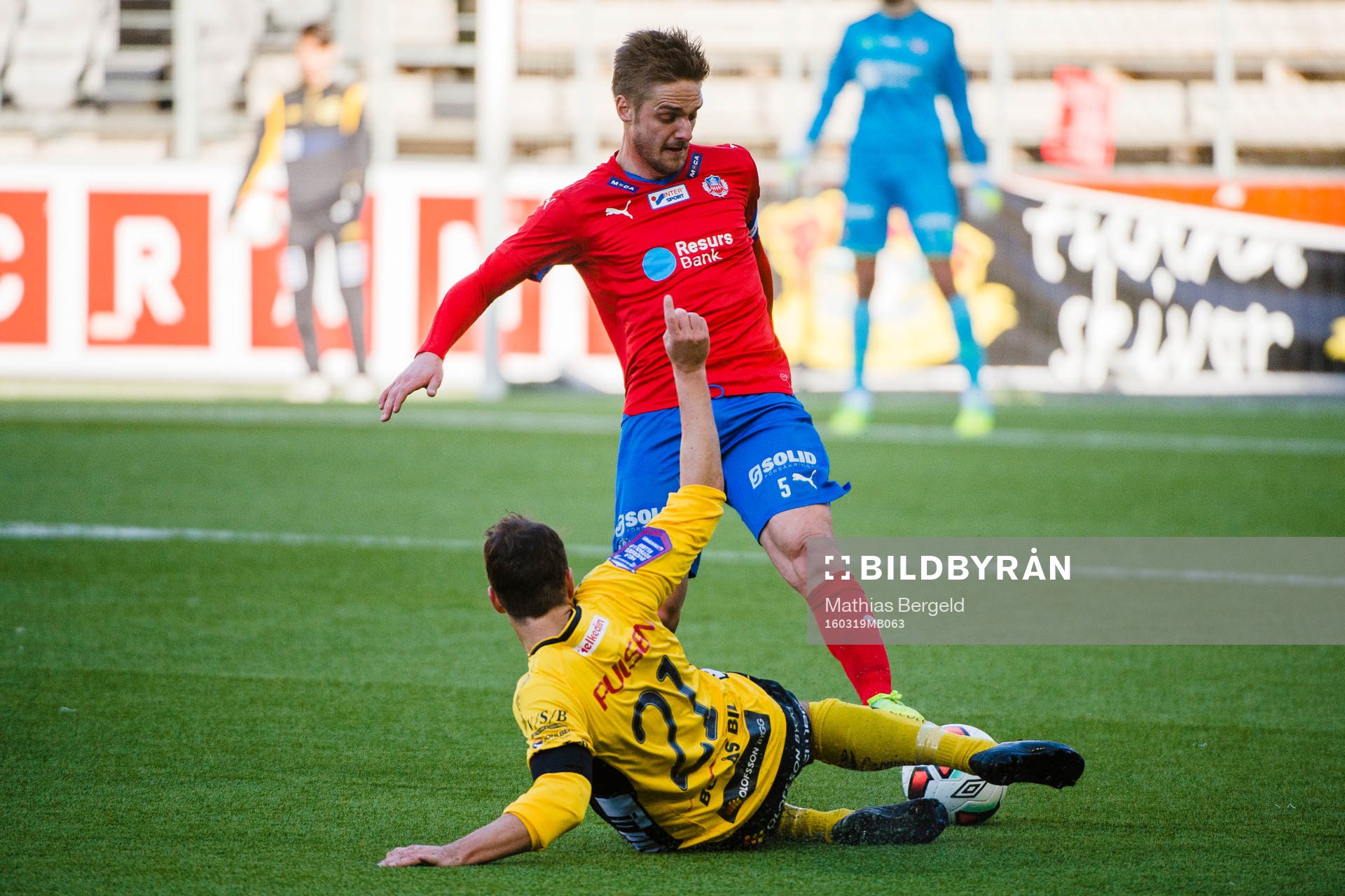 Elfsborgs Henning Hauger och Helsingborgs Johan Mårtensson
