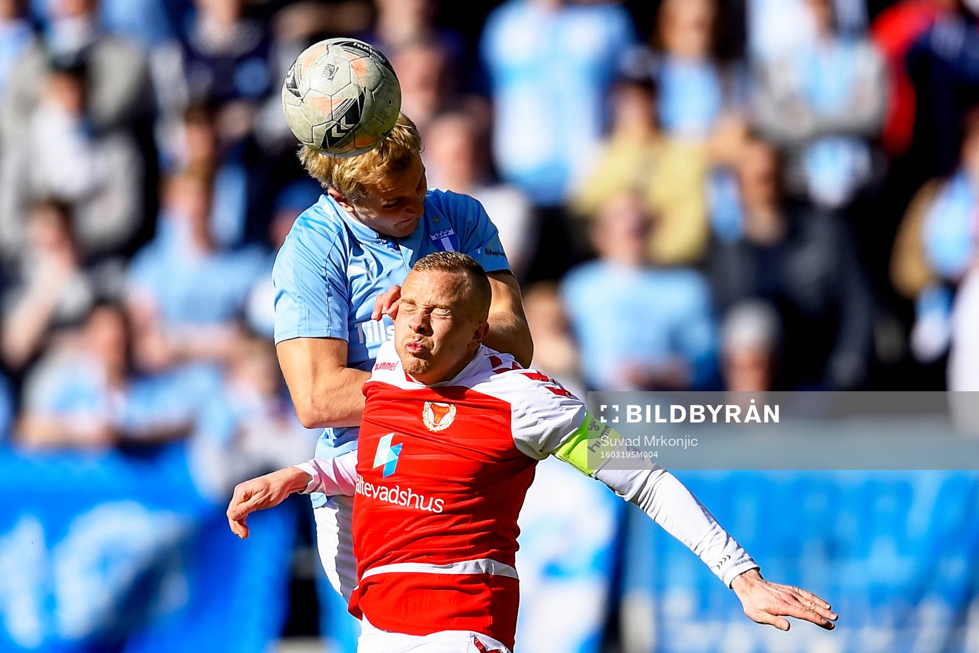 Malmö FFs Franz Brorsson och Kalmars Tobias Eriksson