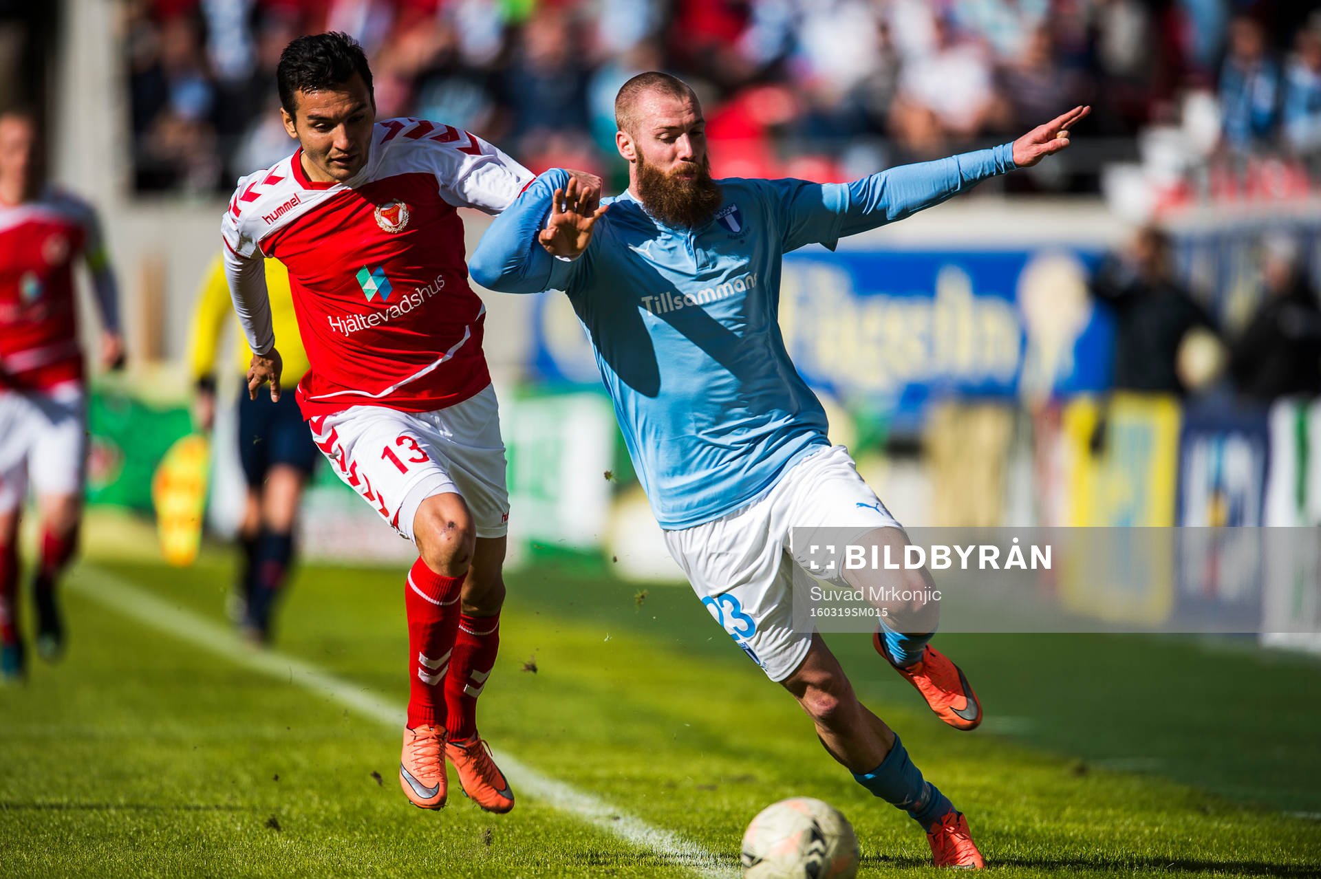 Kalmars Emin Nouri och Malmö FFs Jo Inge Berget
