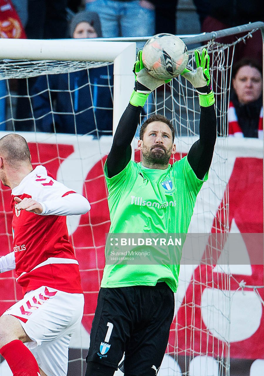 Malmö FFs målvakt Johan Wiland