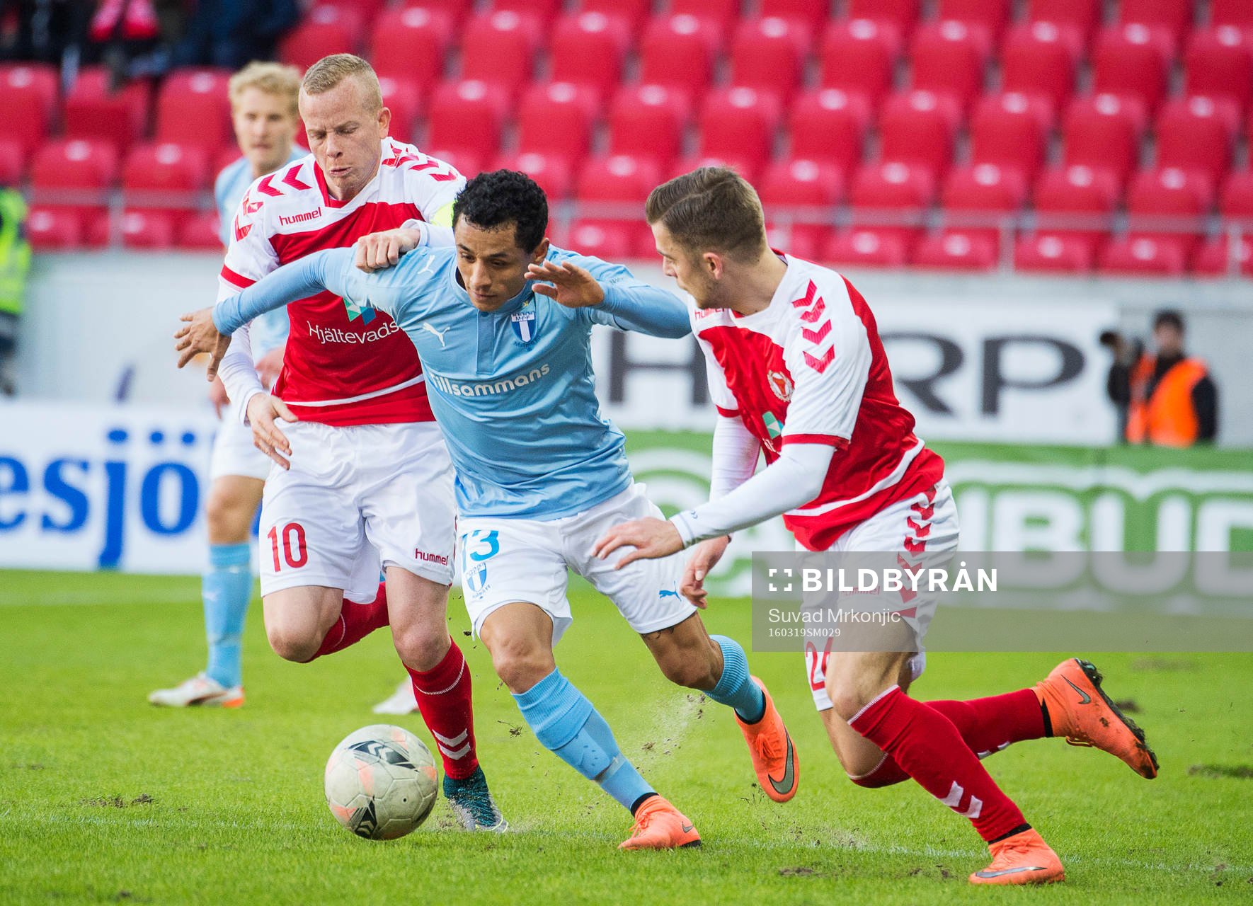 Kalmars Tobias Eriksson och Filip Sachpekidis samt Malmö