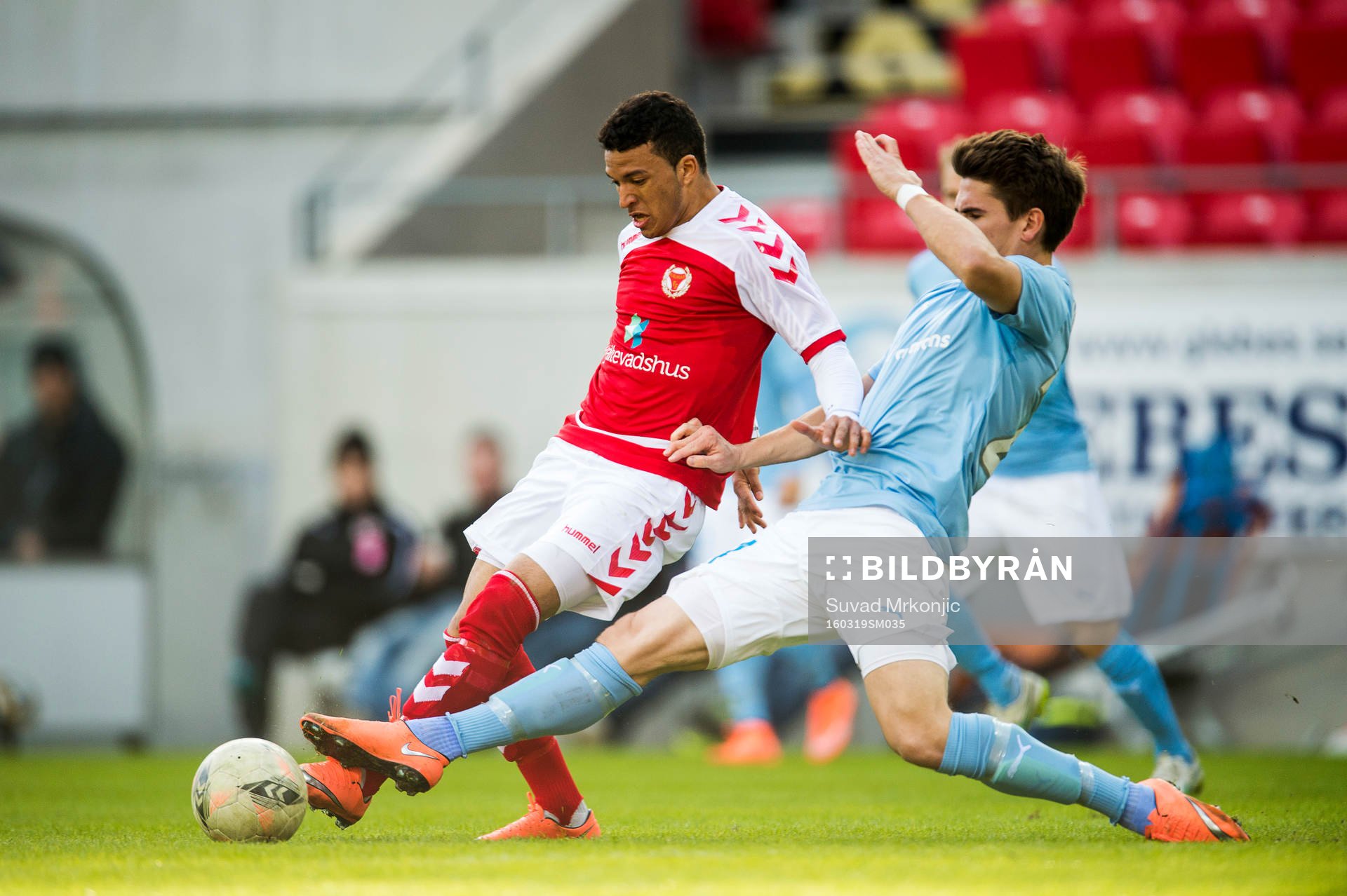 Kalmars Ismael Silva Lima och Malmö FFs Vidar Örn