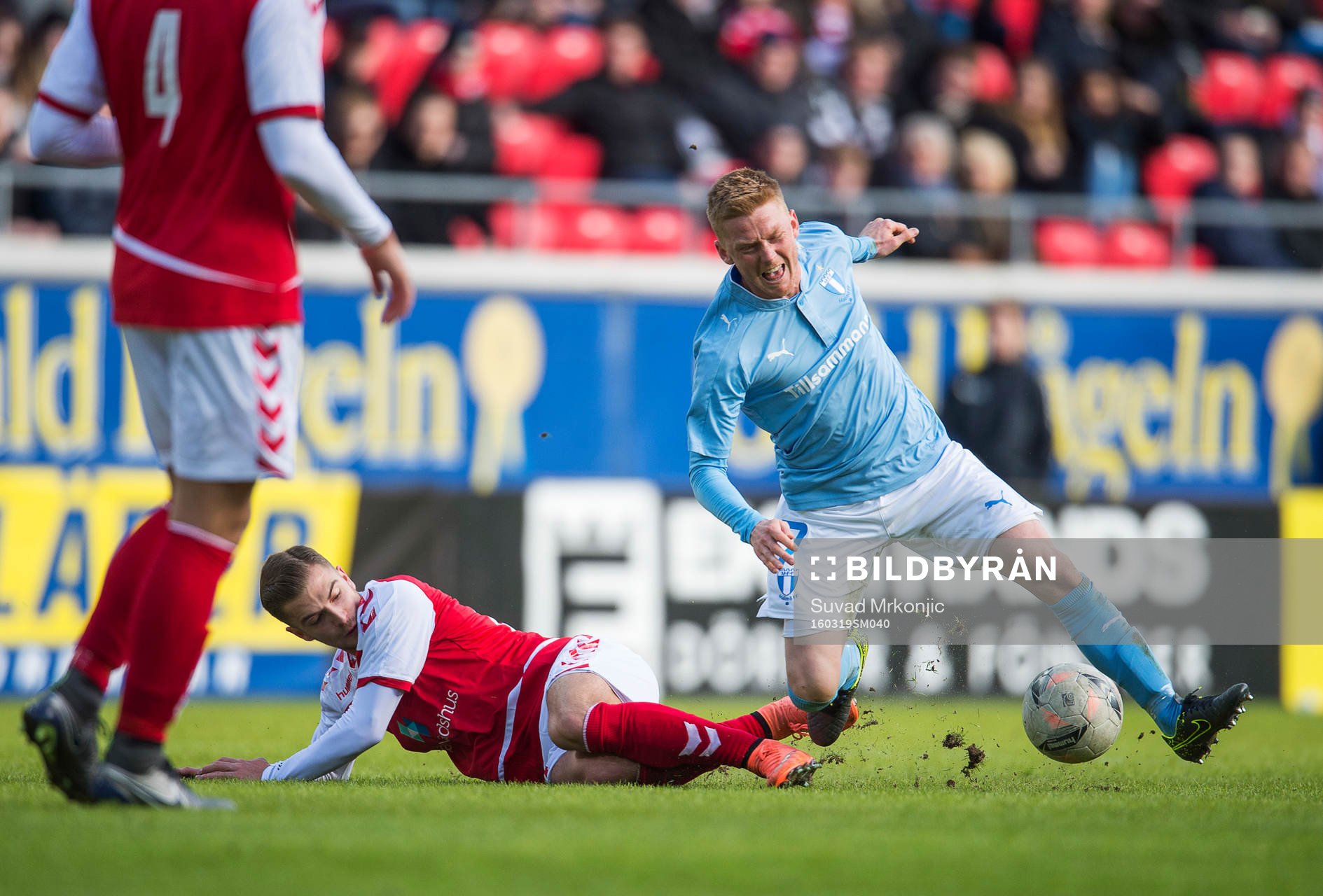 Kalmars Filip Sachpekidis och Malmö FFs Anders Christiansen