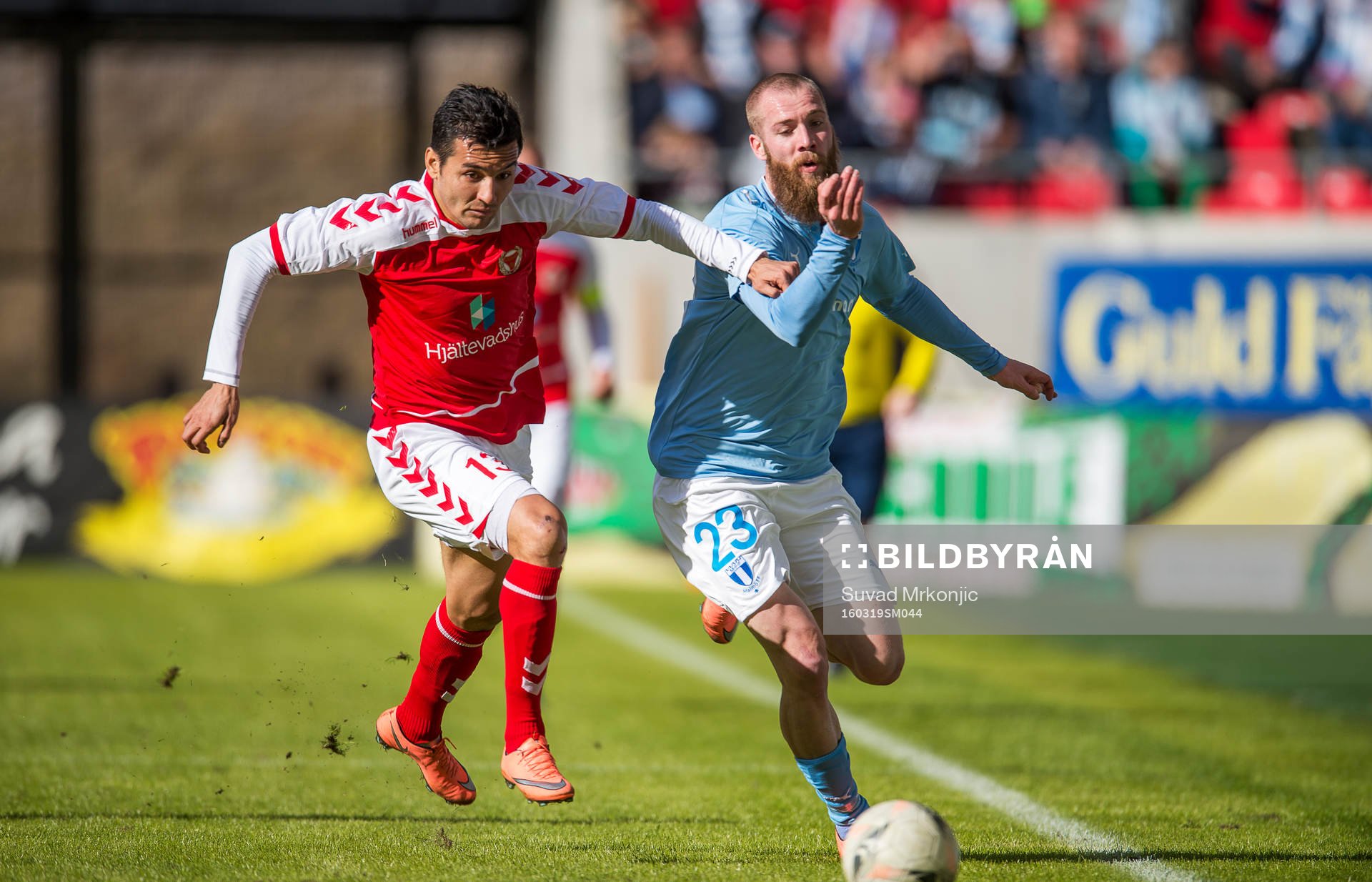Kalmars Ismael Silva Lima och Malmö FFs Jo Inge Berget