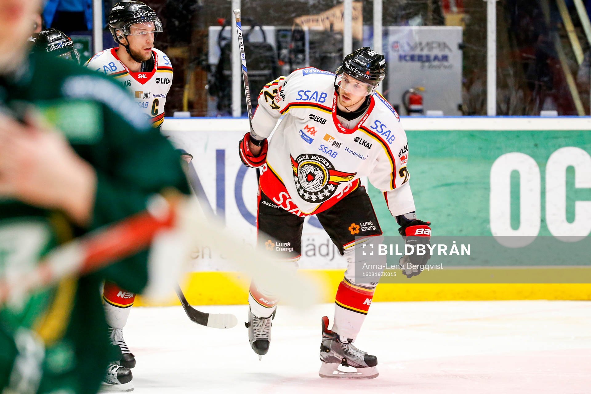 Luleås Lucas Wallmark jublar