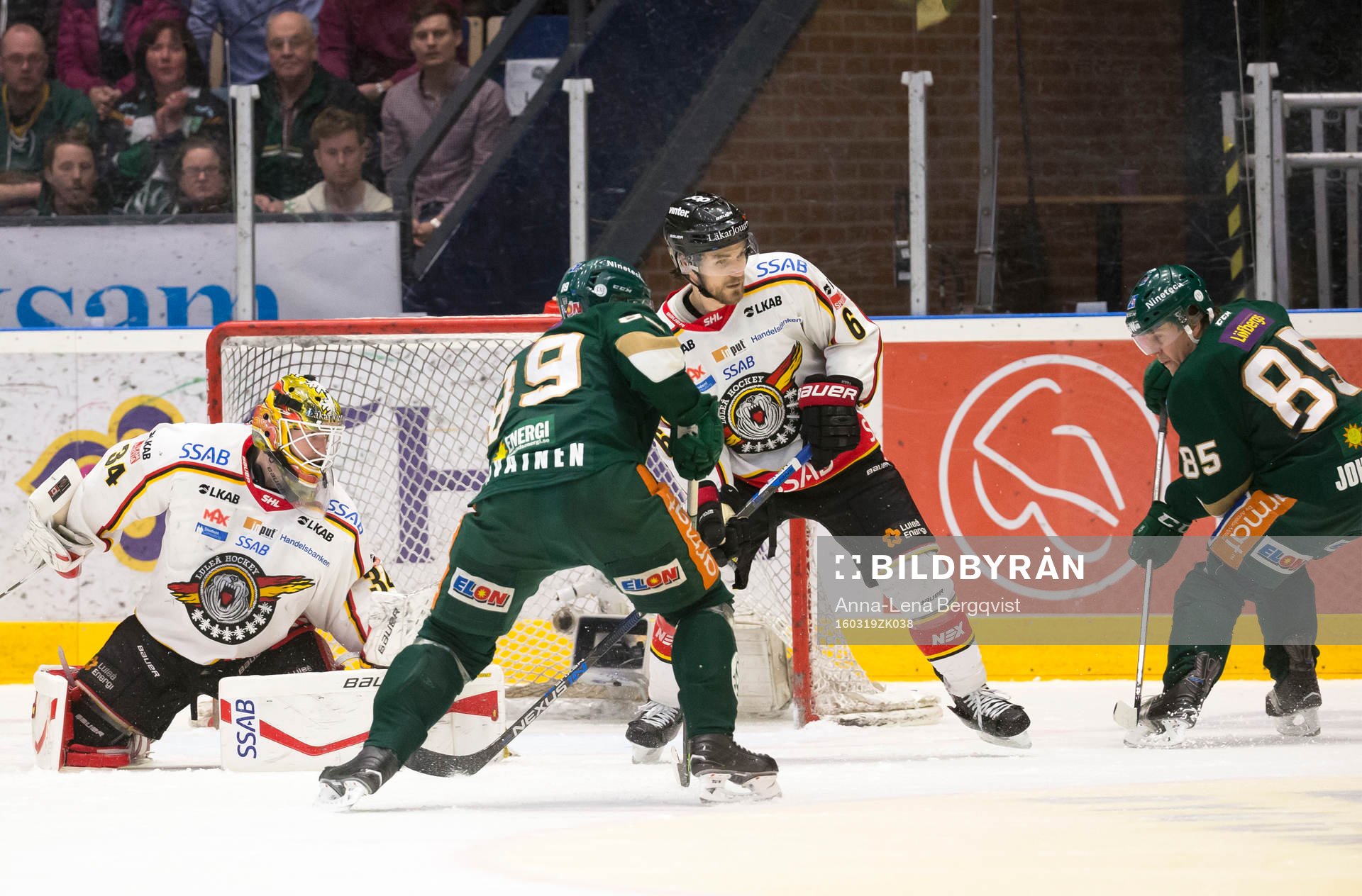 Luleås Craig Schira och Färjestads Antti Tyrväinen