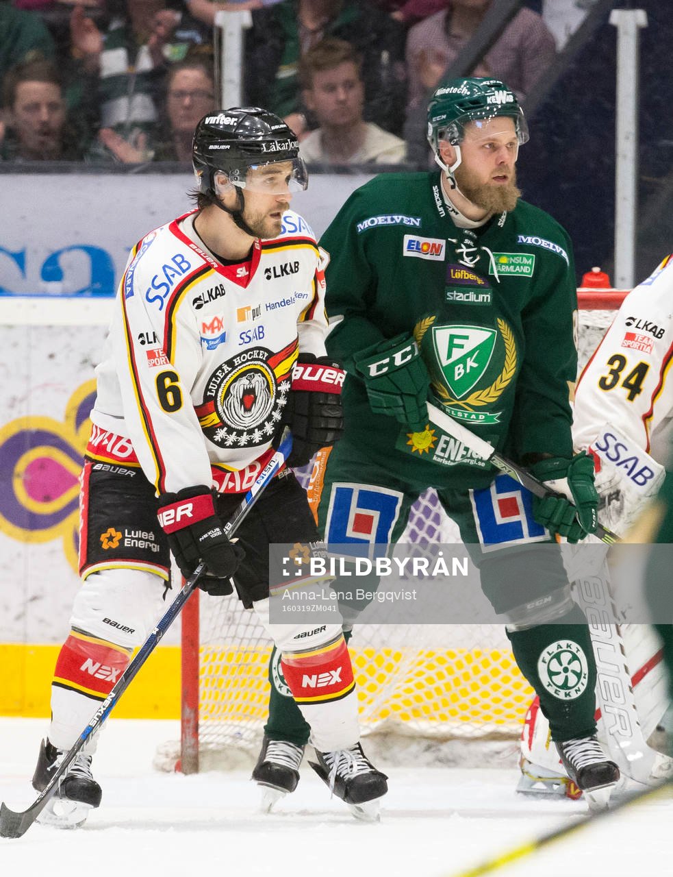 Luleås Craig Schira och Färjestads Antti Tyrväinen