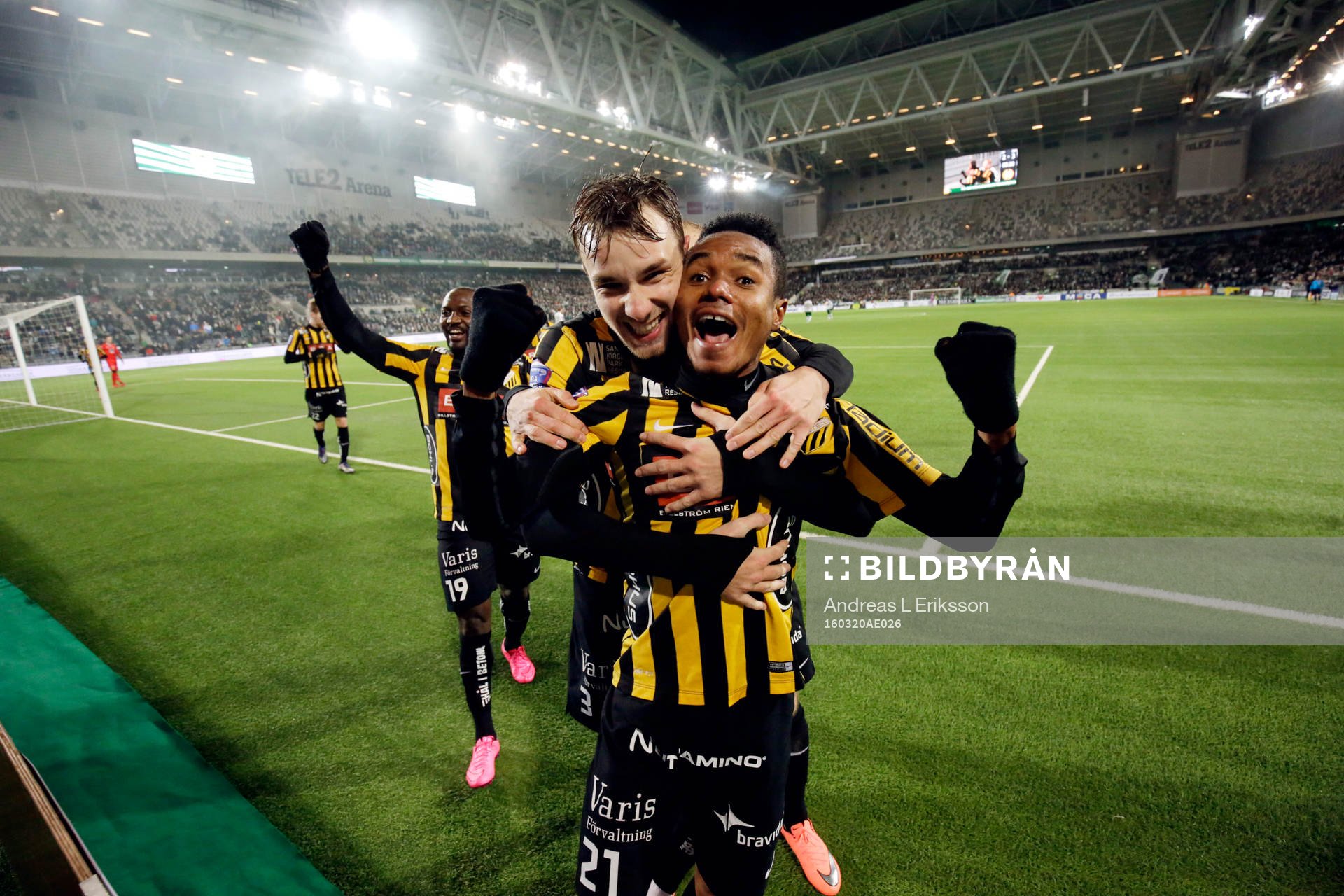 Häckens Nasiru Mohammed jublar