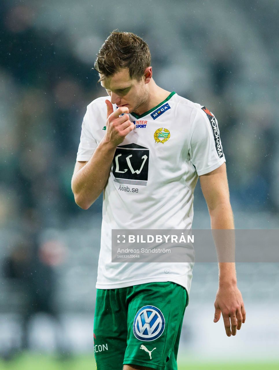 Hammarbys Richard Magyar ser deppig ut