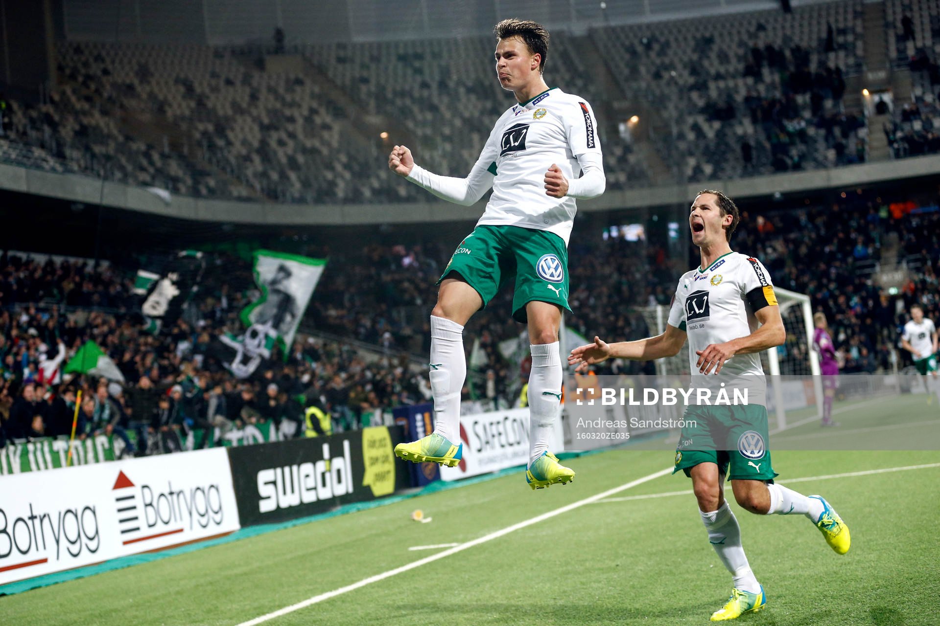Hammarbys Melker Hallberg jublar