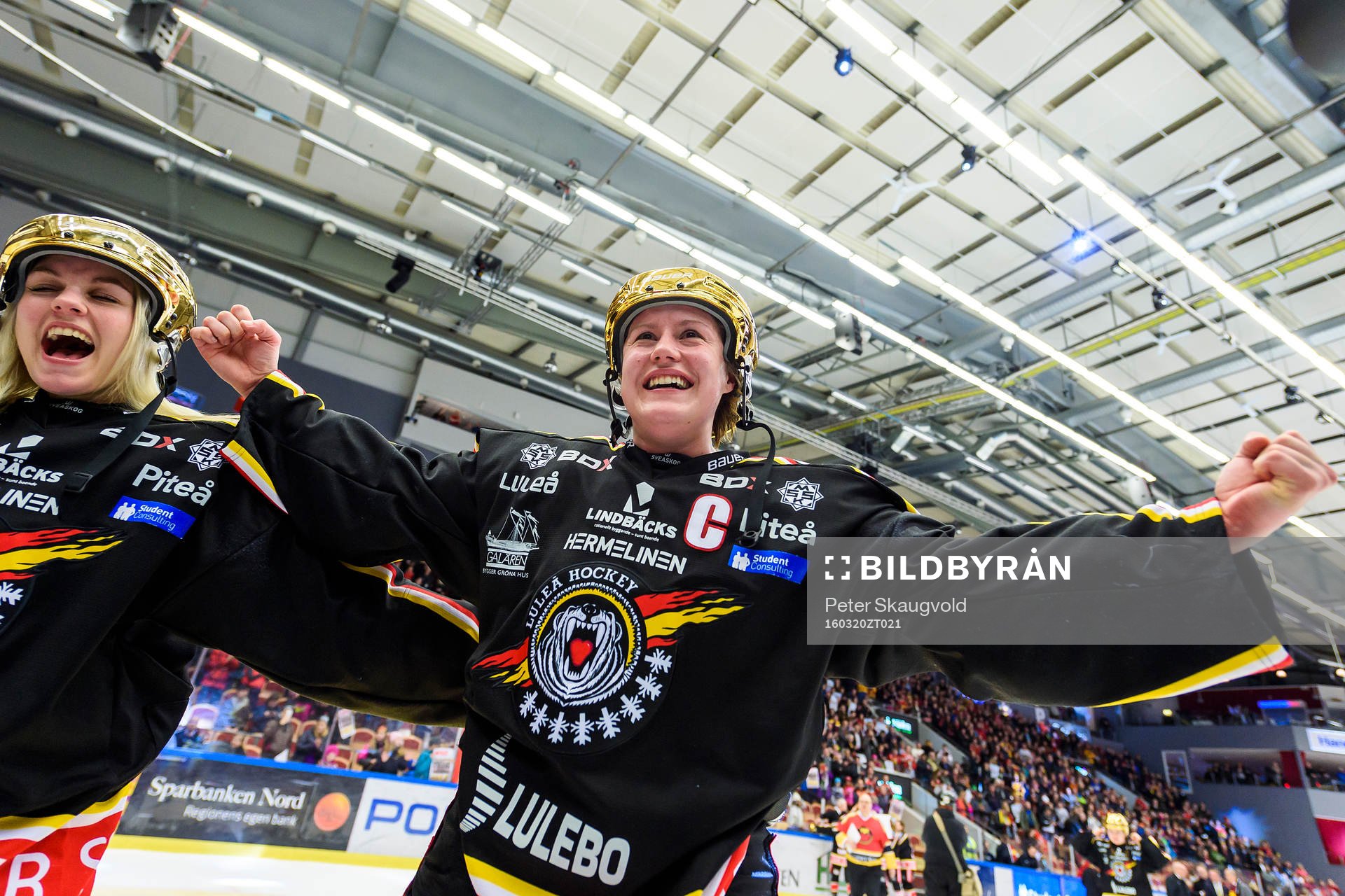 Luleås Emma Eliasson jublar