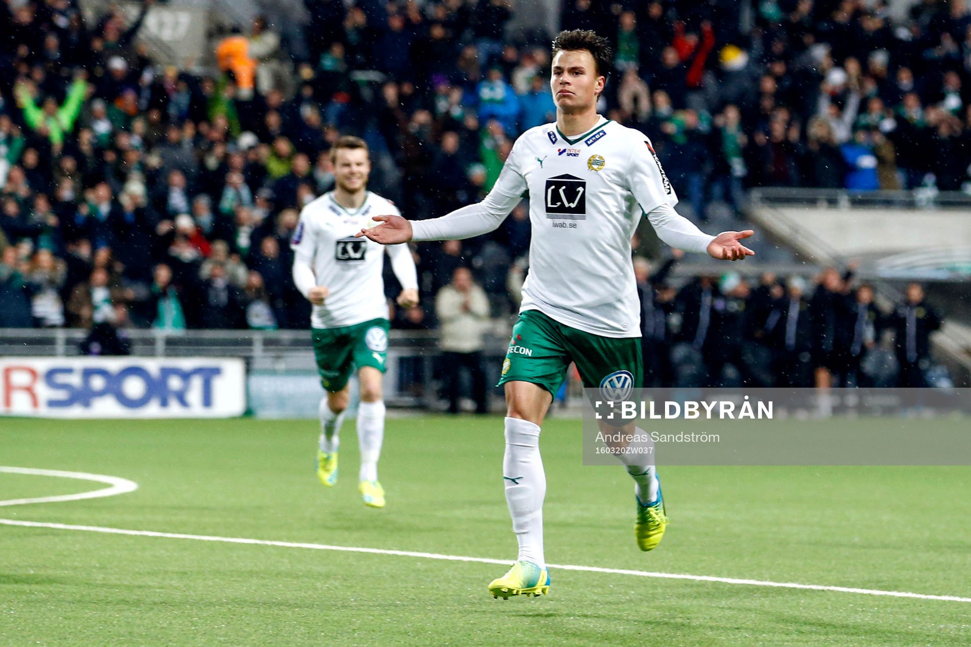 Hammarbys Melker Hallberg jublar