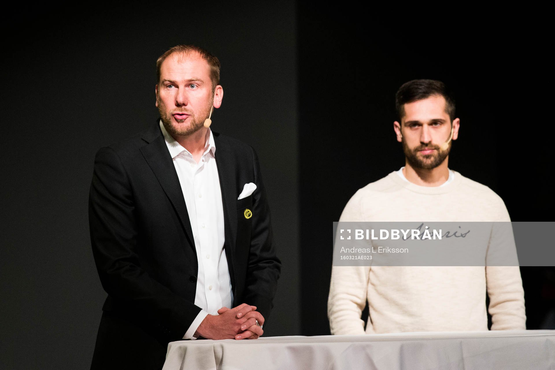 Magnus Haglun, tränare Elfsborg och Emir Bajrami, Elfsborg