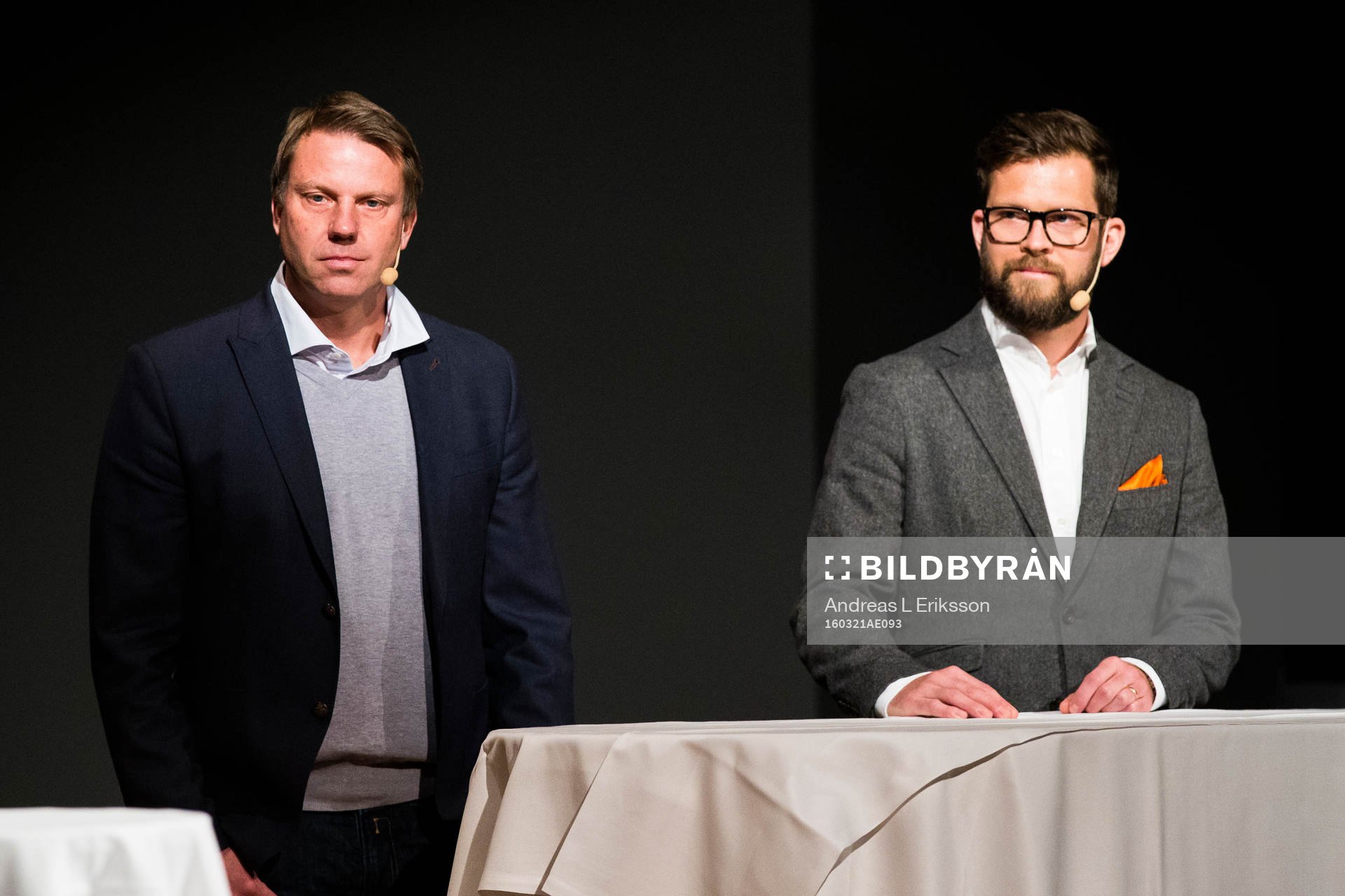 Hans Eklund, tränare Falkenberg och David Svensson,