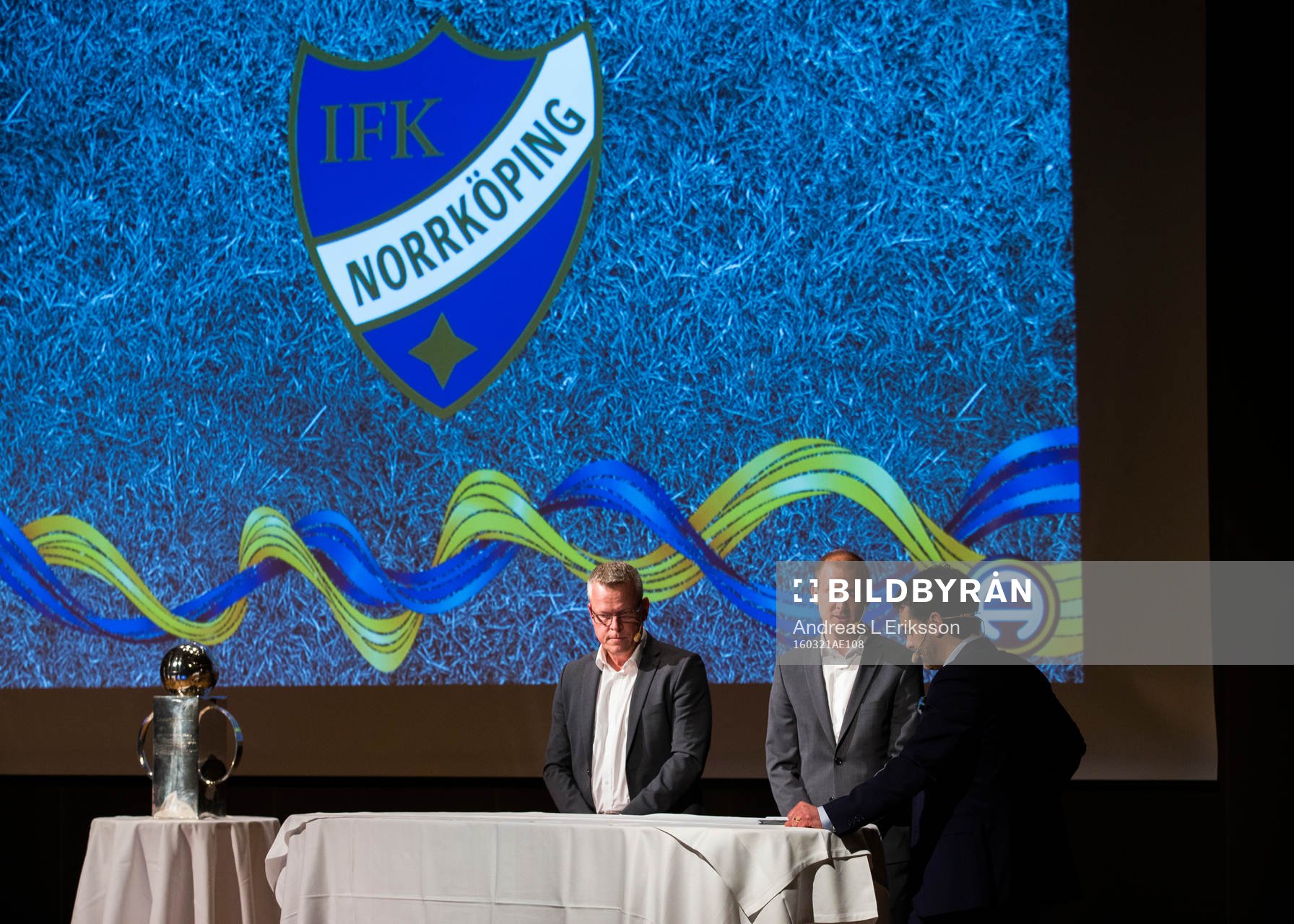 Jan Andersson, tränare Norrköping och Andreas Johansson,