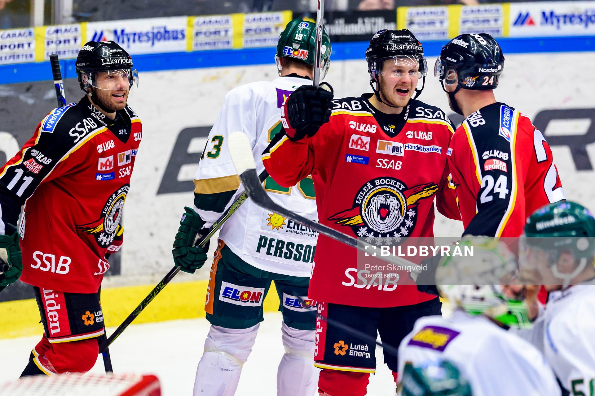 Luleås Johan Harju (h) jublar