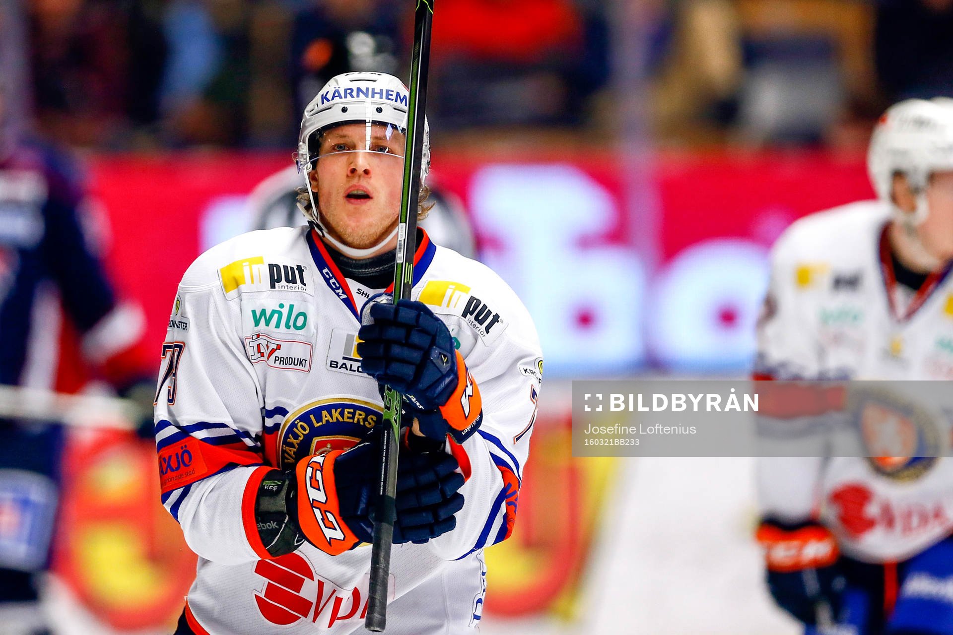 Växjös Patrik Lundh jublar