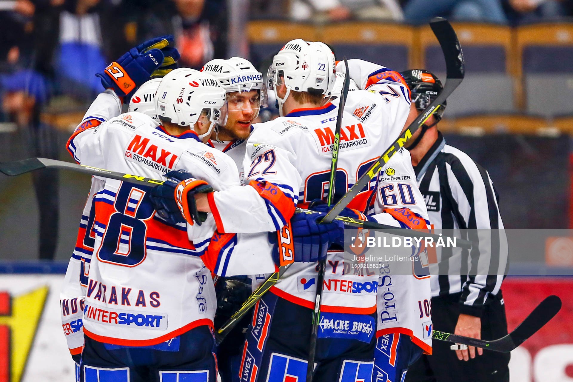 Växjös Patrik Lundh jublar