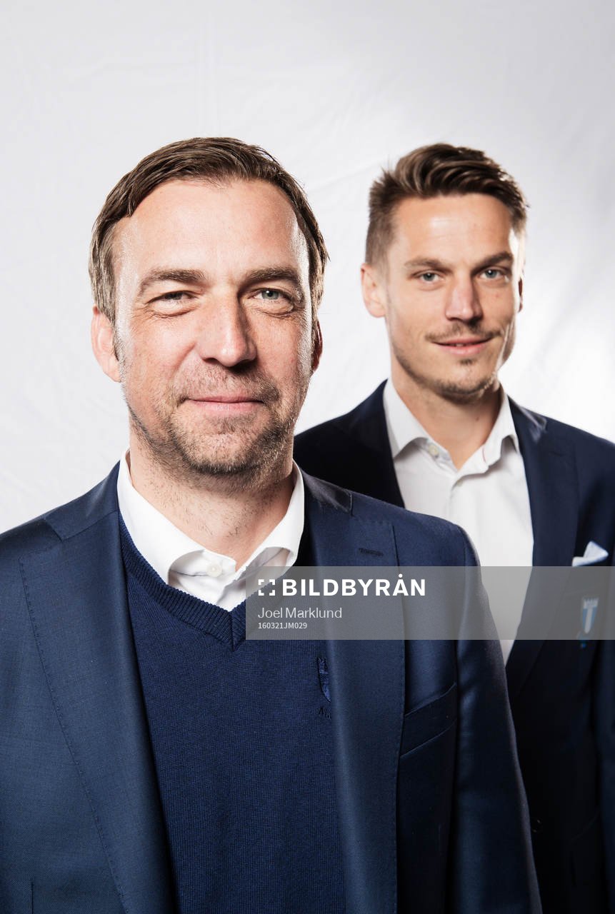 Allan Kuhn, tränare, och Markus Rosenberg, Malmö FF