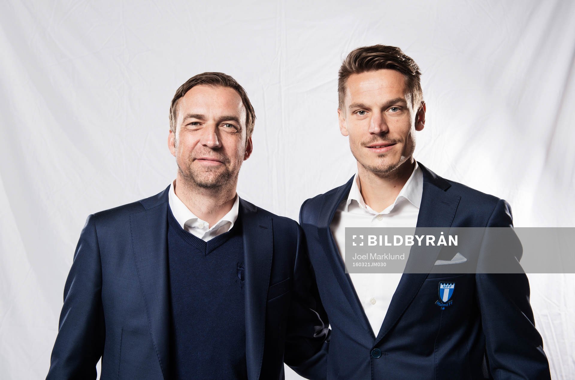 Allan Kuhn, tränare, och Markus Rosenberg, Malmö FF