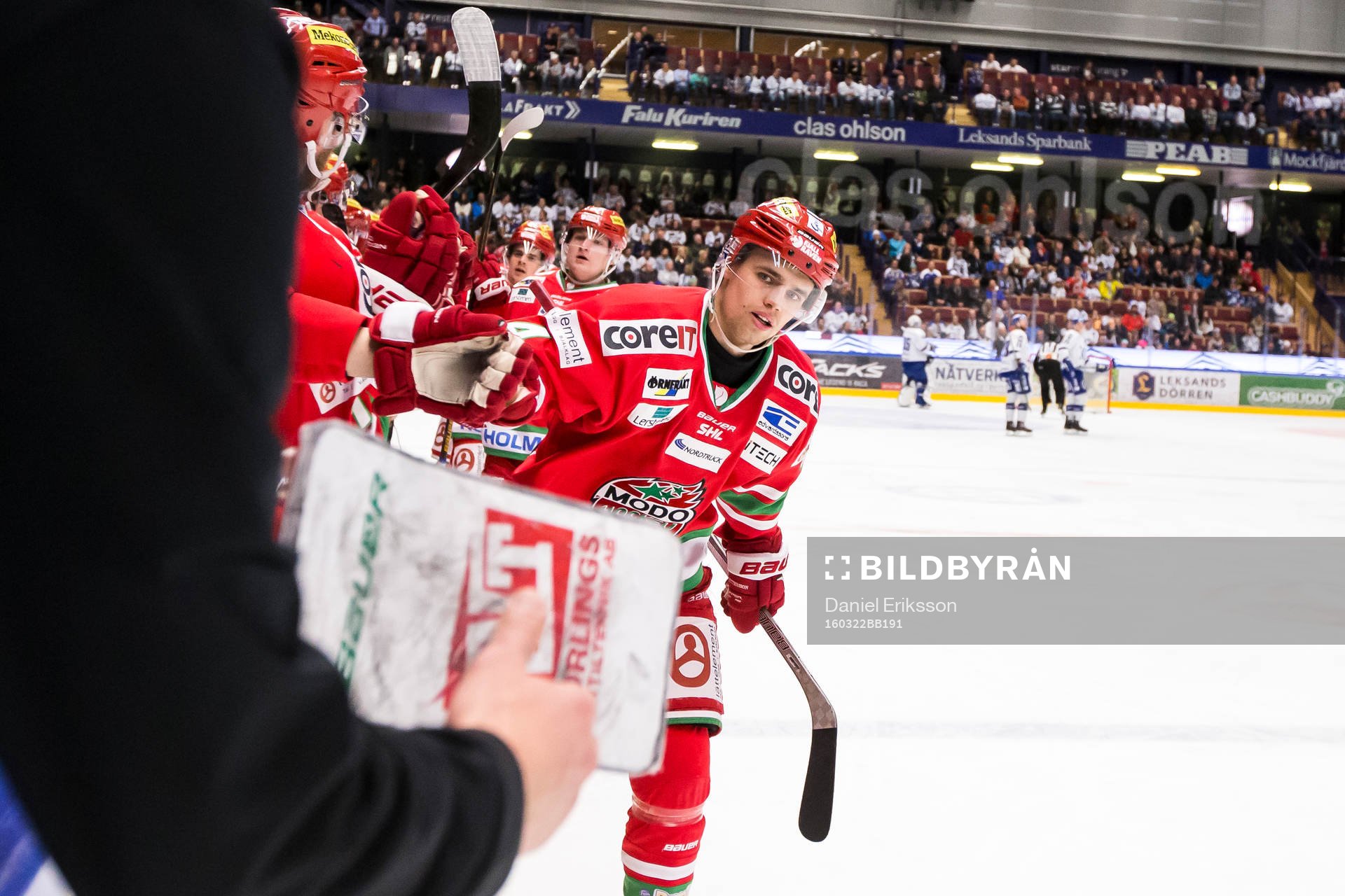 Modos Emil Pettersson jublar