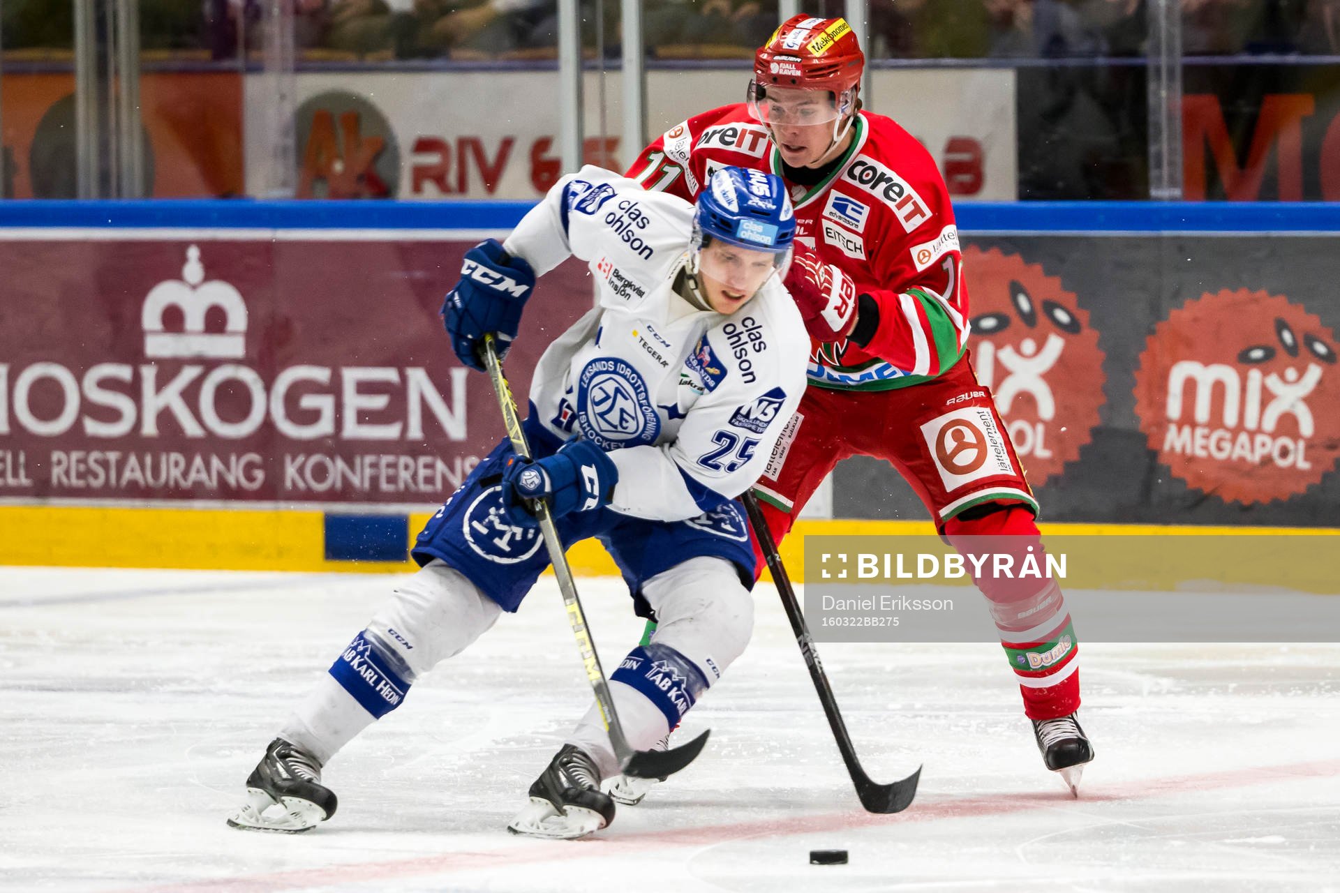 Leksands Matias Lassen Modos Victor Olofsson  i